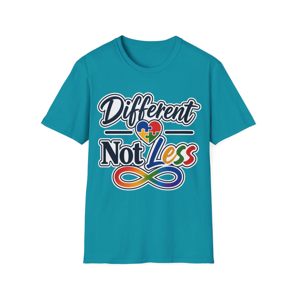 Different Not Less T-Shirt | Autism Awareness Puzzle Heart & Infinity Shirt