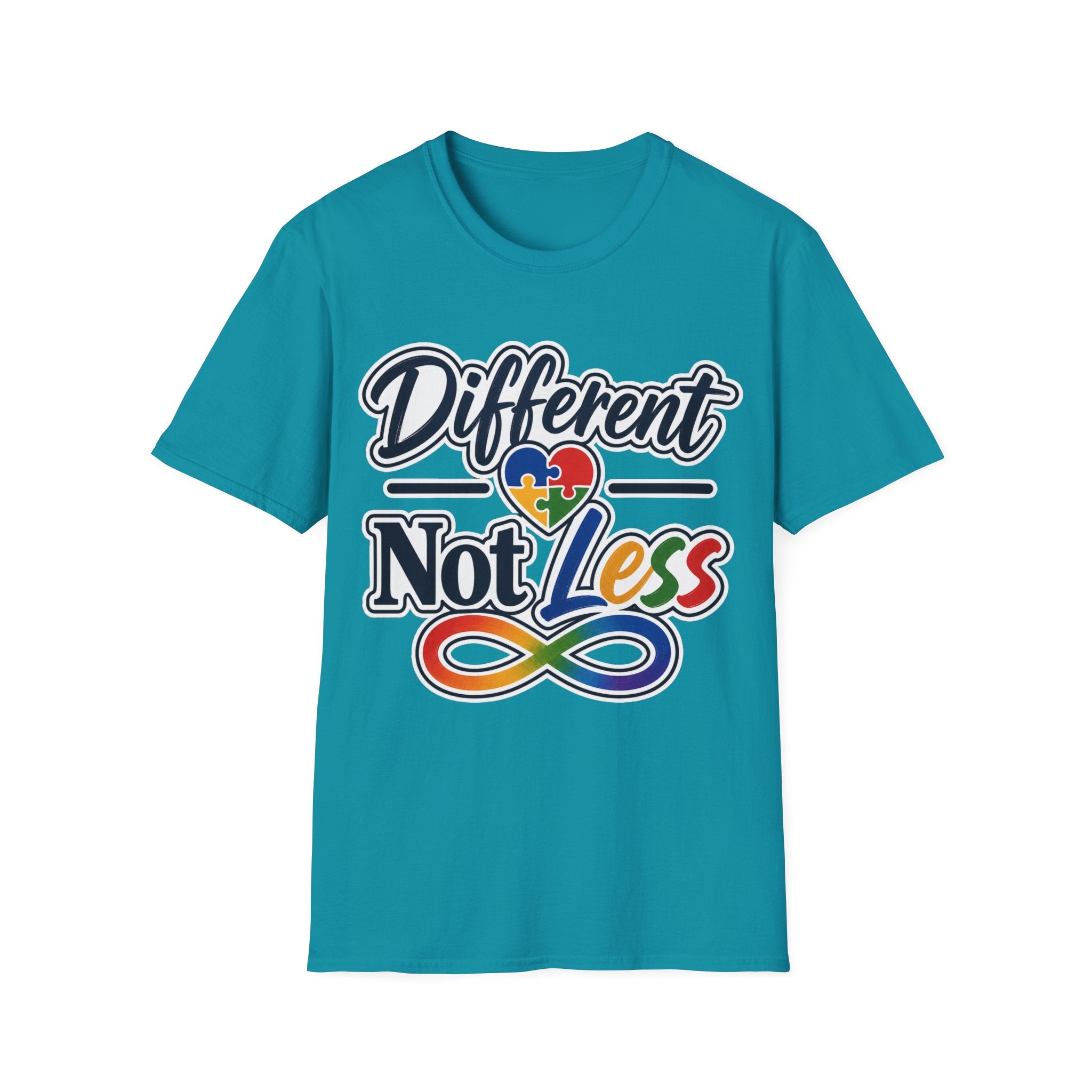 Different Not Less T-Shirt | Autism Awareness Puzzle Heart & Infinity Shirt