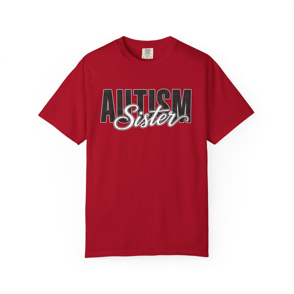 Autism Sister Shirt Proud Autism Sister T Shirt Autism Awareness Autism Acceptance Gift Puzzle Heart Special Needs Sibling Tee