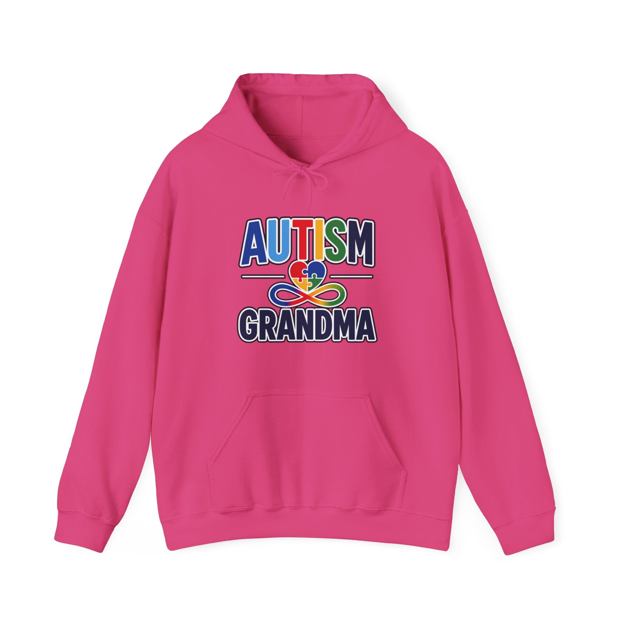 Autism Grandma Hoodie | Puzzle Heart Infinity Sweatshirt | Proud Autism Grandma Gift | Autism Awareness & Acceptance Hoodie
