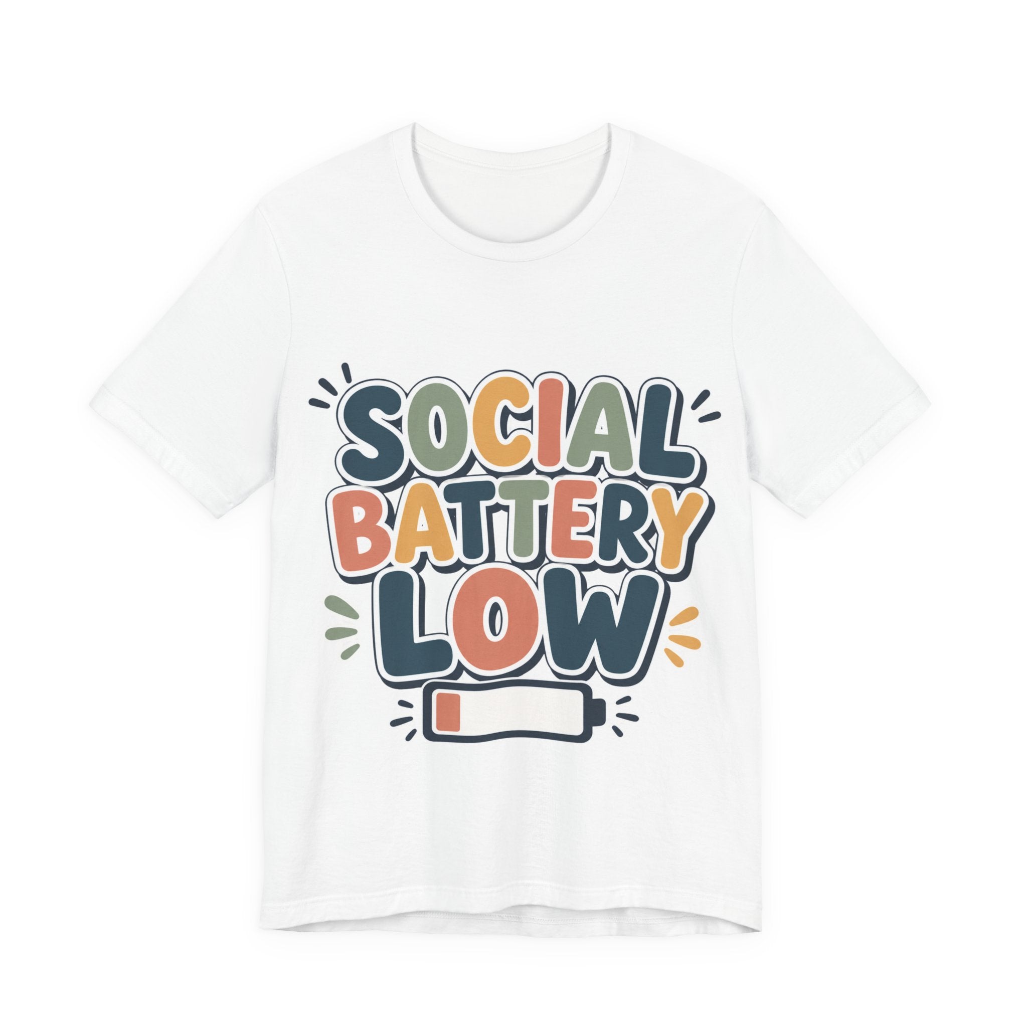 Social Battery Low T-Shirt — Funny Introvert Tee