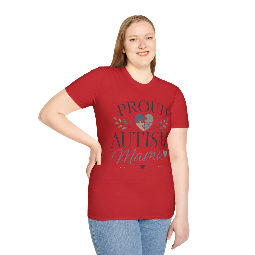 Proud Autism Mama T-Shirt | Puzzle Heart Awareness Tee | Special Needs