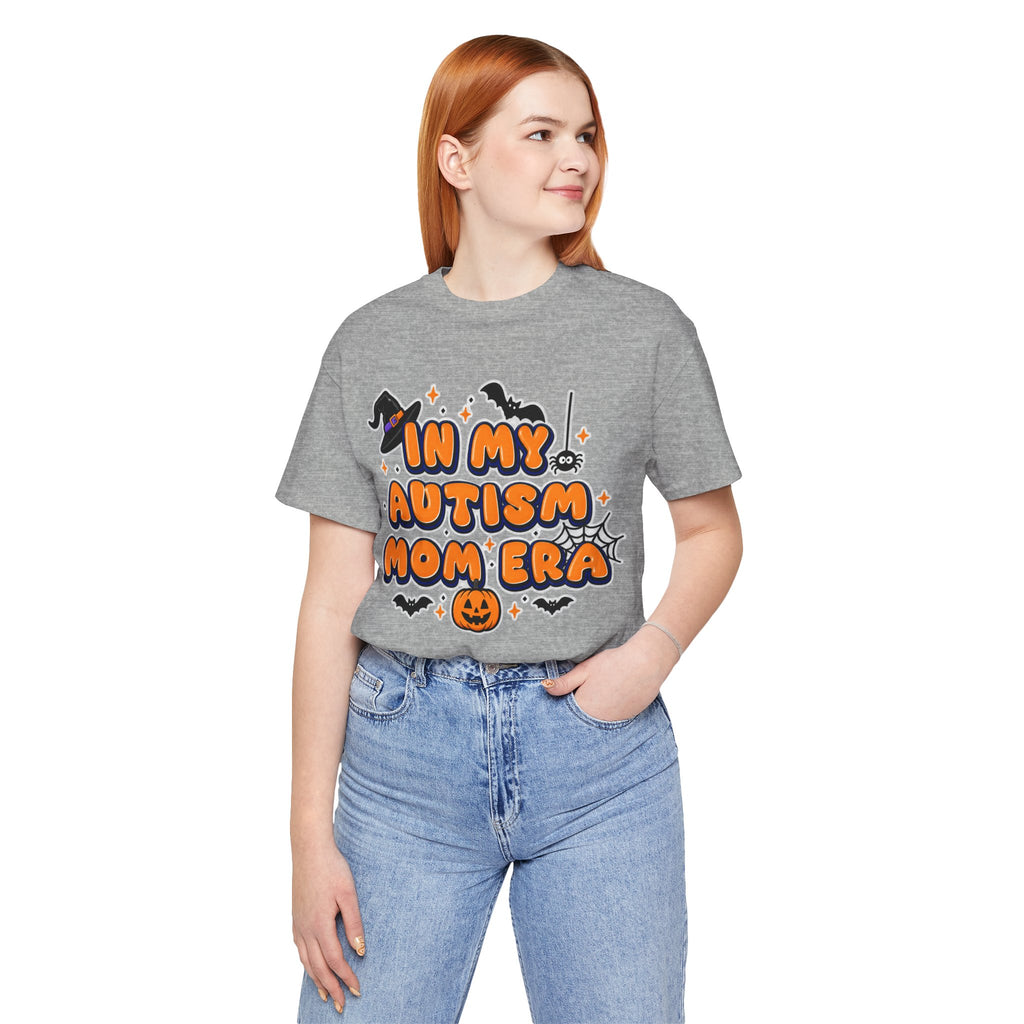 In My Autism Mom Era Tee | Halloween Pumpkin Witch Bat Spiderweb