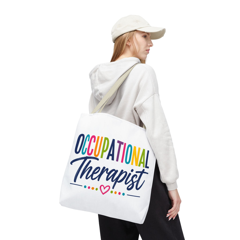 Occupational Therapist Tote Bag | Rainbow Script Healthcare Professional