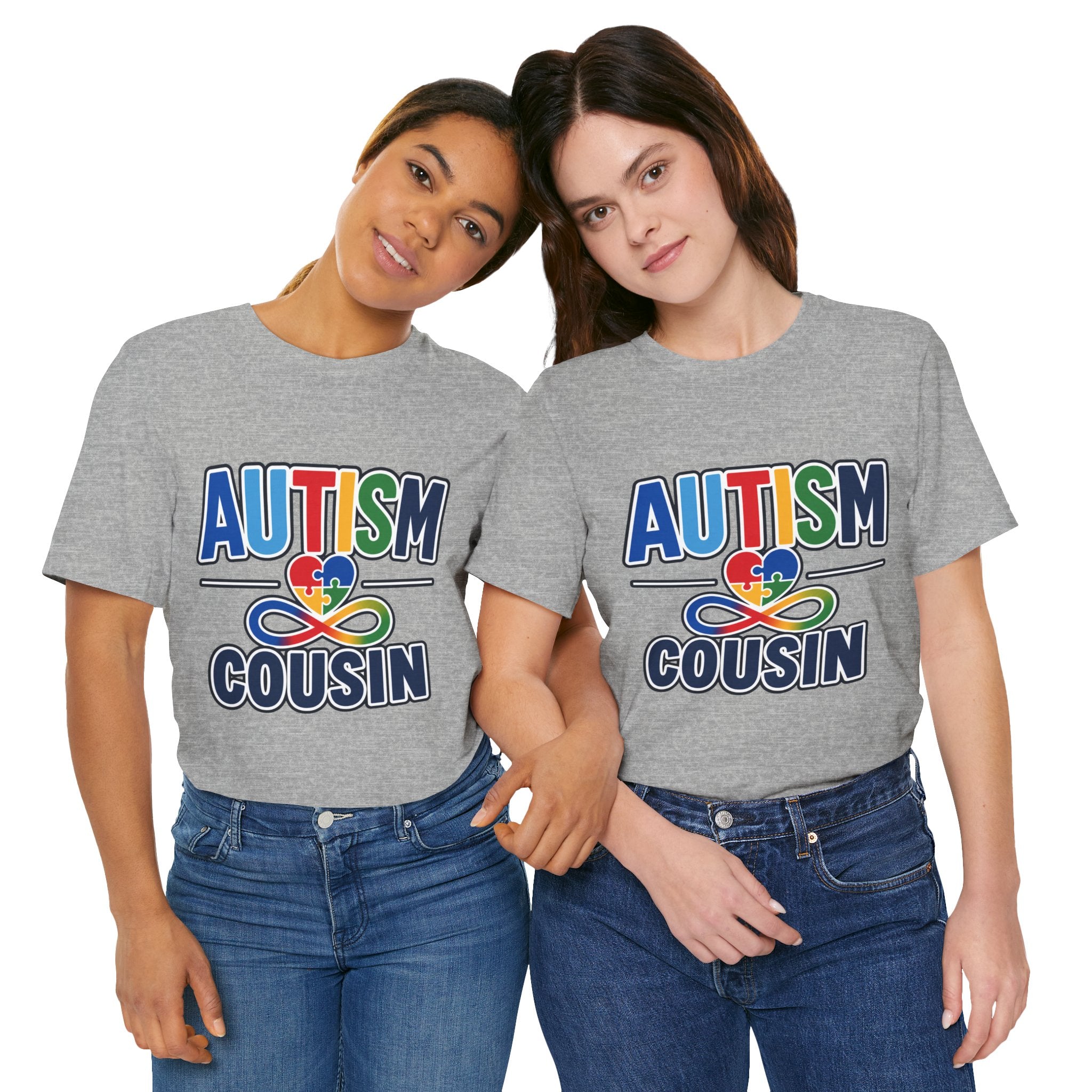 Autism Cousin Shirt | Proud Autism Cousin T-Shirt | Puzzle Heart Infinity Design | Autism Awareness & Acceptance Gift | Special Needs Family Apparel Tee