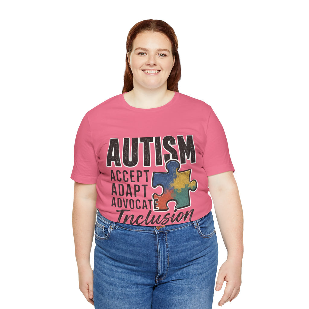 Autism Acceptance Shirt Inclusion Advocate T Shirt Puzzle Piece Tee Neurodiversity Awareness Special Needs Support Unisex Gift