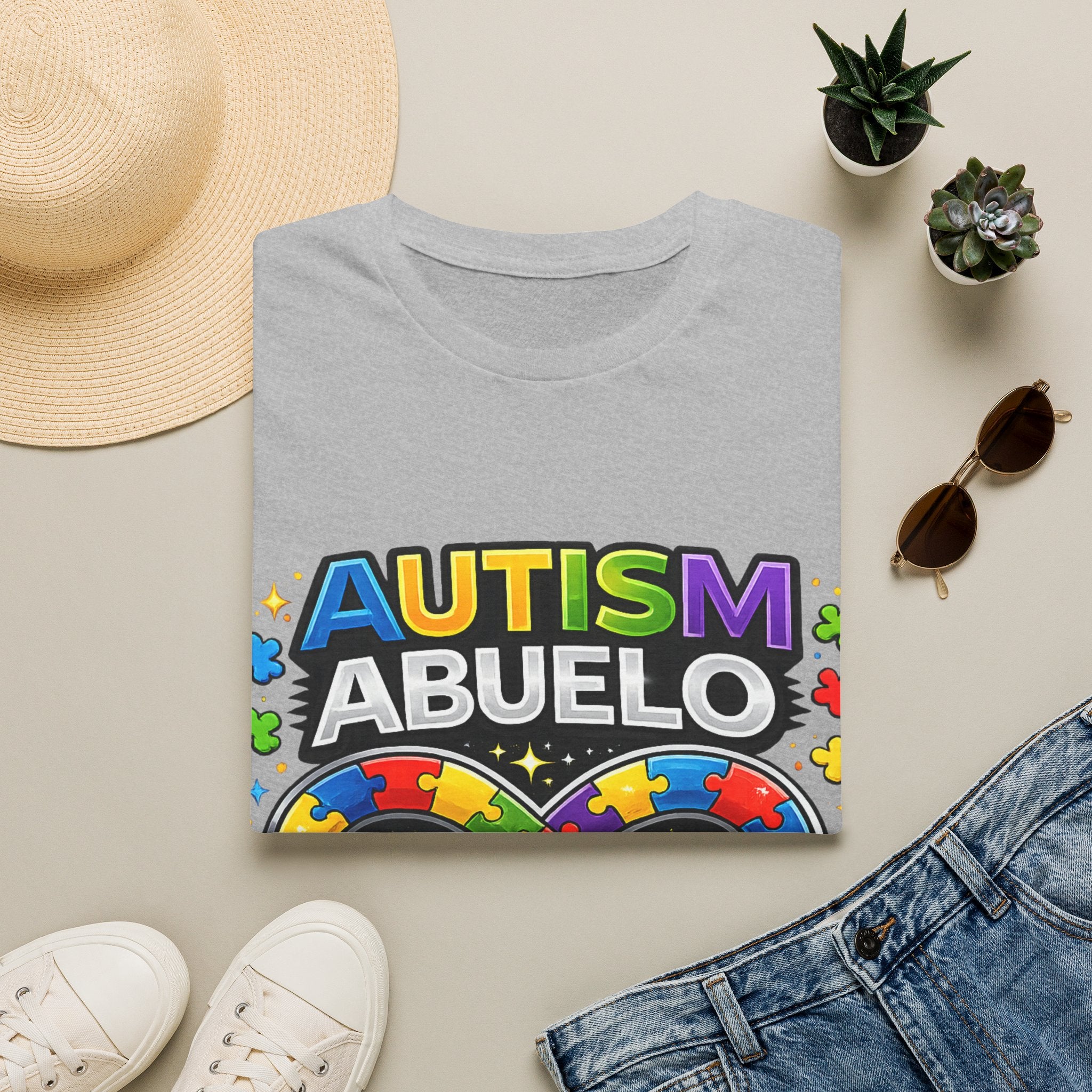 Autism Abuelo Shirt, Proud Autism Grandpa Tee, Spanish Grandpa Gift, Autism Acceptance Shirt, Infinity Symbol T-Shirt, Autism Family Apparel
