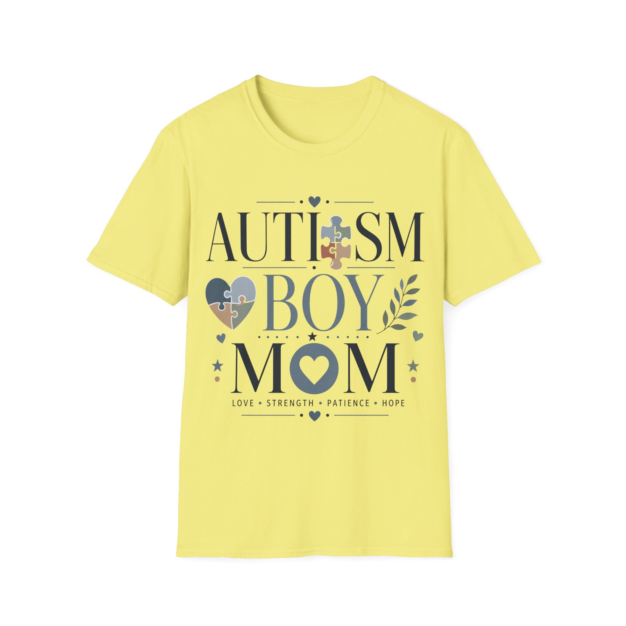 Autism Boy Mom Shirt | Proud Autism Mom T-Shirt | Puzzle Heart Infinity Design | Autism Awareness & Acceptance Gift | Special Needs Mom Apparel