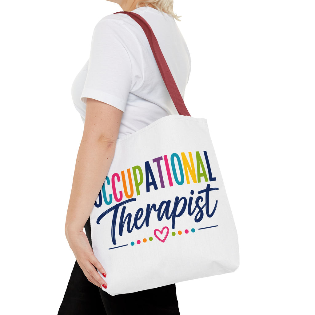 Occupational Therapist Tote Bag | Rainbow Script Healthcare Professional