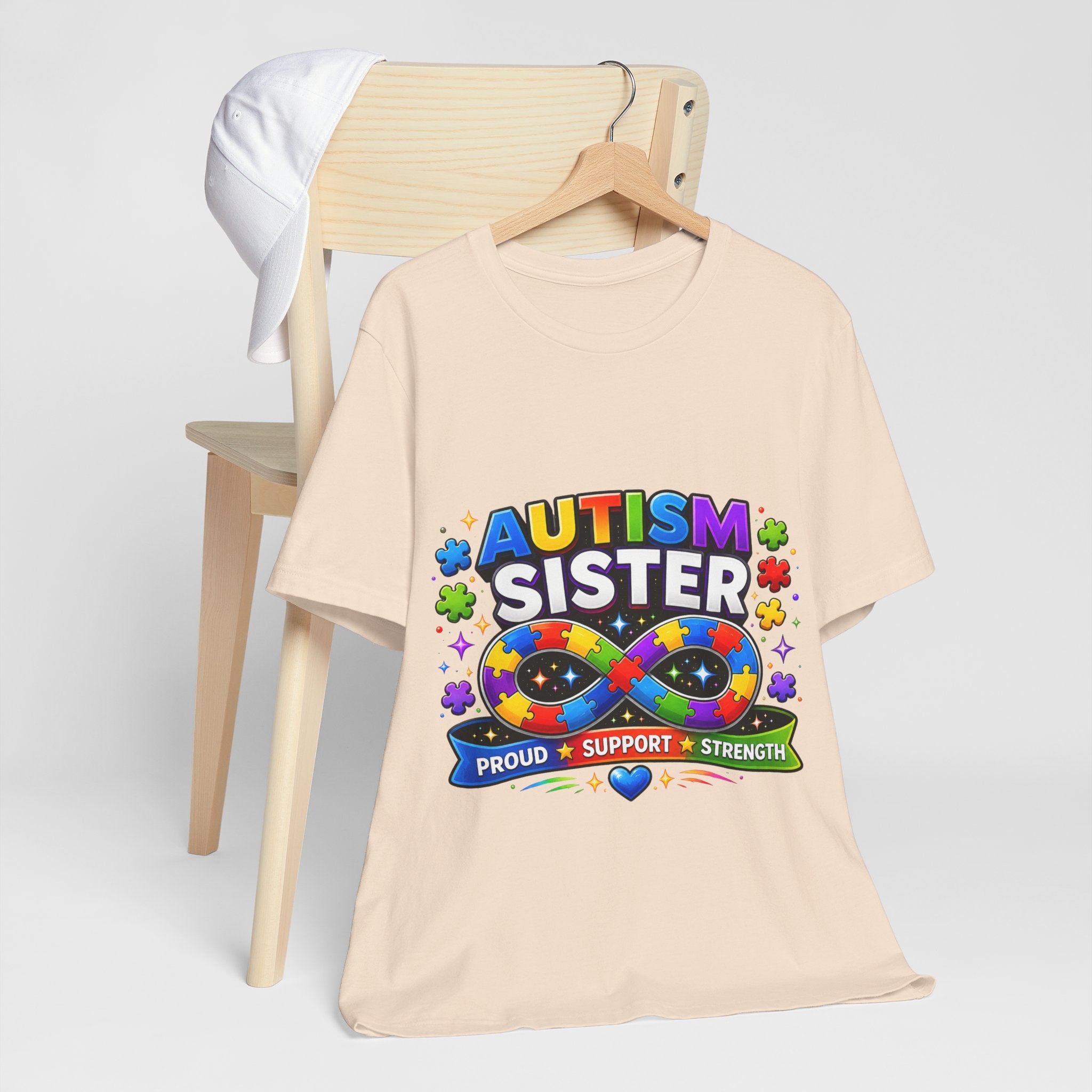 Autism Sister Tee | Puzzle Infinity Support Strength Shirt
