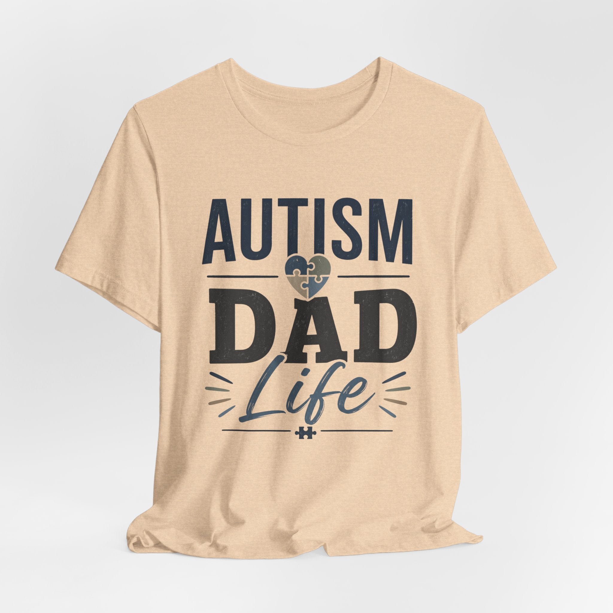 Autism Dad Life Shirt Autism Dad T Shirt Proud Autism Father Gift Autism Awareness Shirt Special Needs Dad Tee Puzzle Heart Design