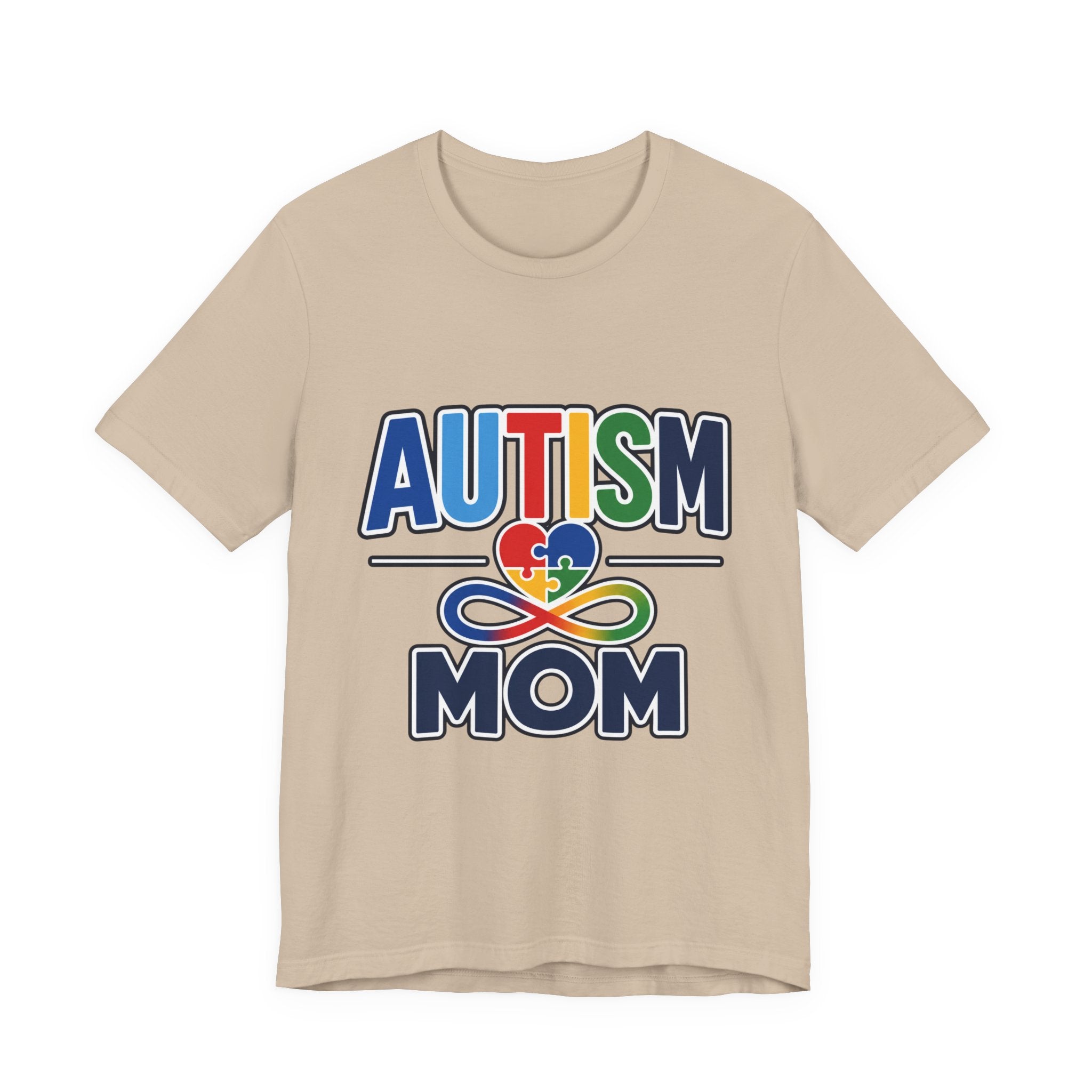 Autism Mom Shirt | Rainbow Puzzle Heart Infinity T-Shirt | Proud Autism Mom Tee | Autism Awareness & Acceptance Gift for Mothers