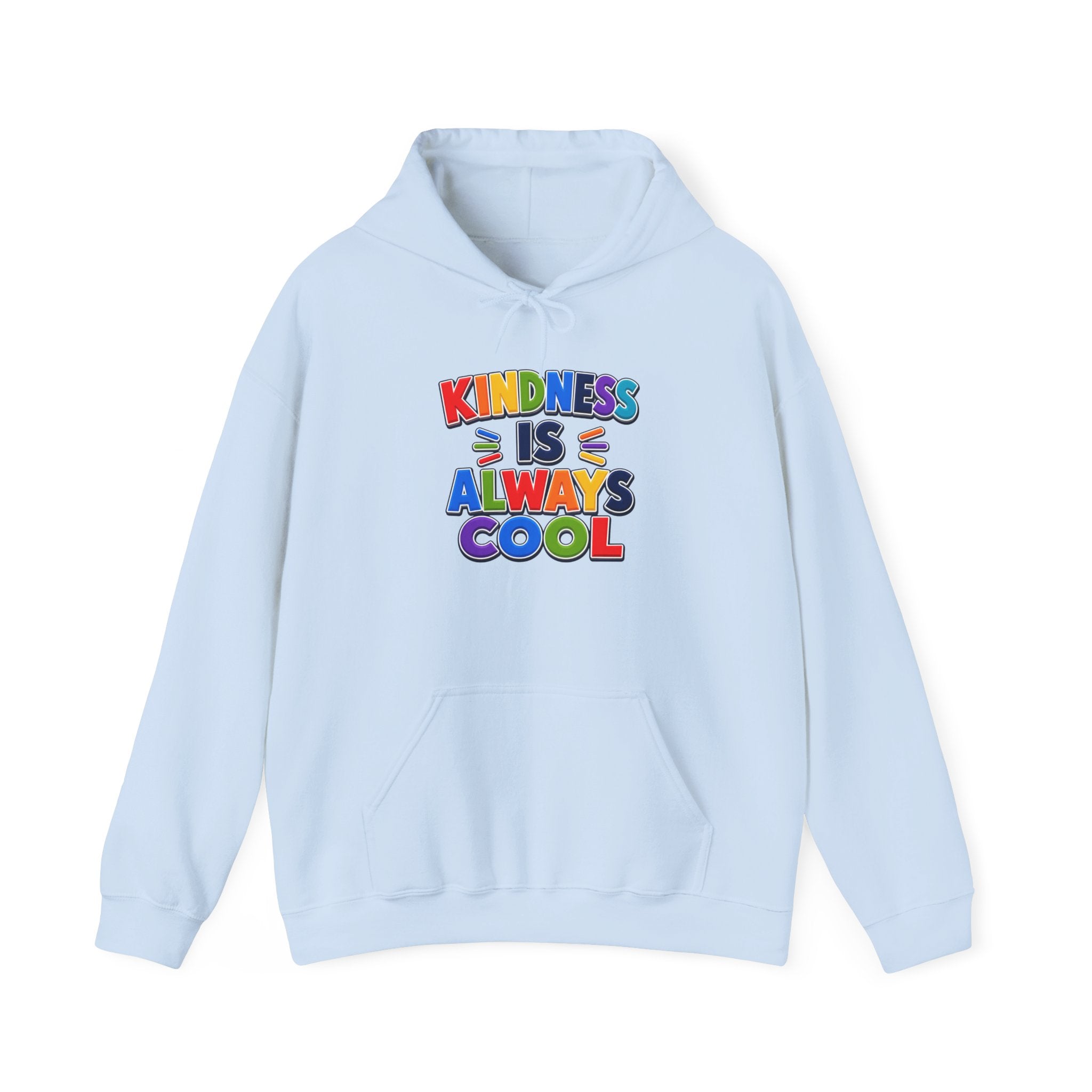 Kindness Is Always Cool hoodie | Rainbow Retro Lettering