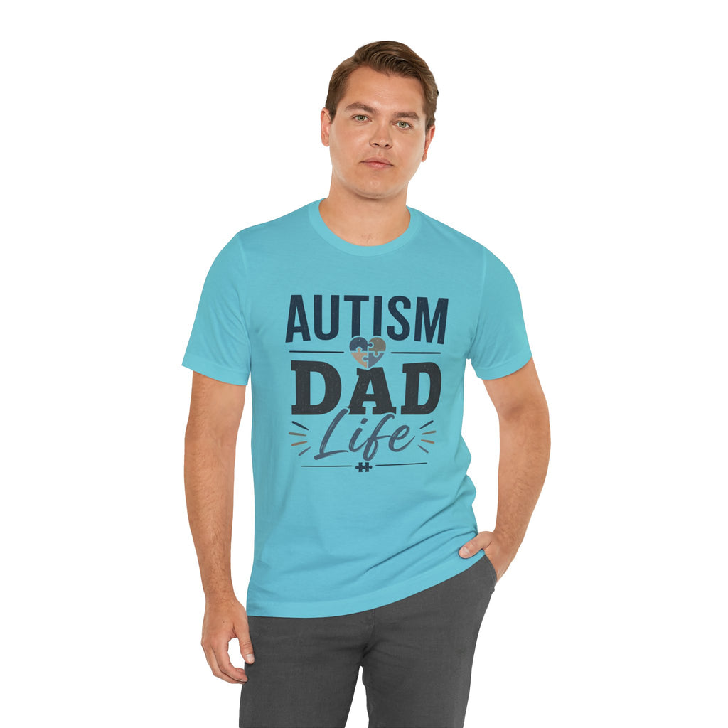 Autism Dad Life Shirt Autism Dad T Shirt Proud Autism Father Gift Autism Awareness Shirt Special Needs Dad Tee Puzzle Heart Design