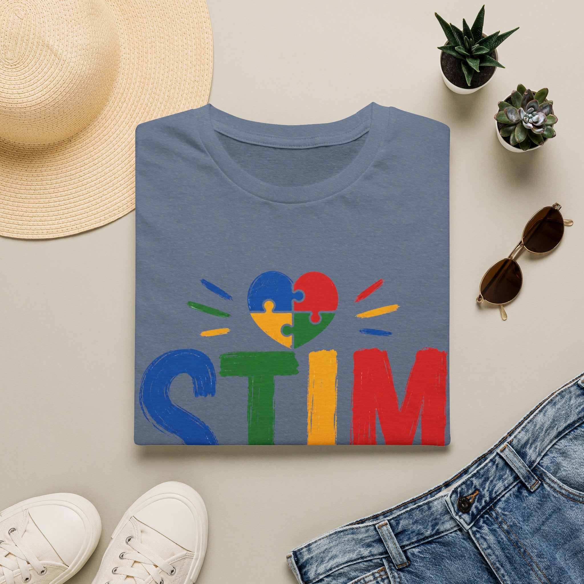 Autism Sensory Shirt | STIM Puzzle Heart Autism Awareness Shirt, Sensory Regulation Support Gift