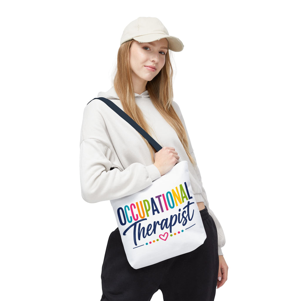 Occupational Therapist Tote Bag | Rainbow Script Healthcare Professional