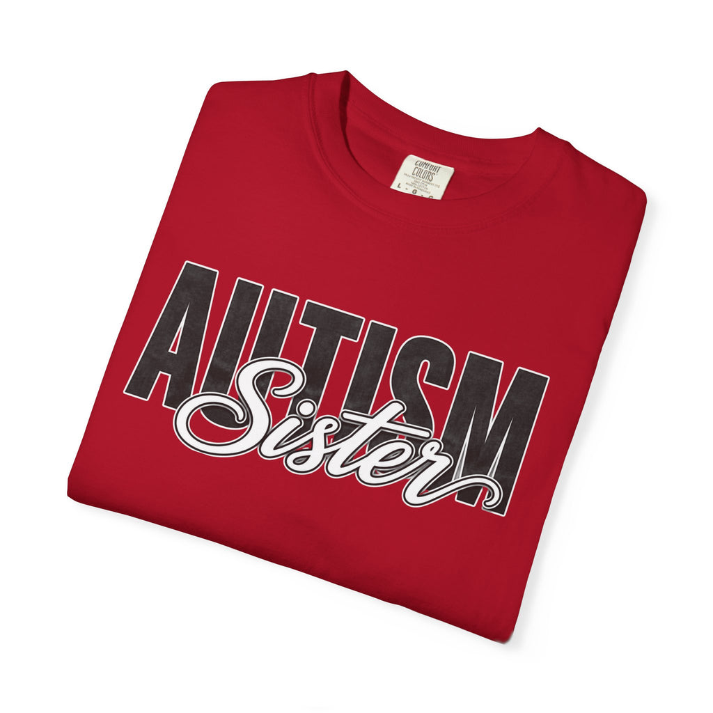 Autism Sister Shirt Proud Autism Sister T Shirt Autism Awareness Autism Acceptance Gift Puzzle Heart Special Needs Sibling Tee