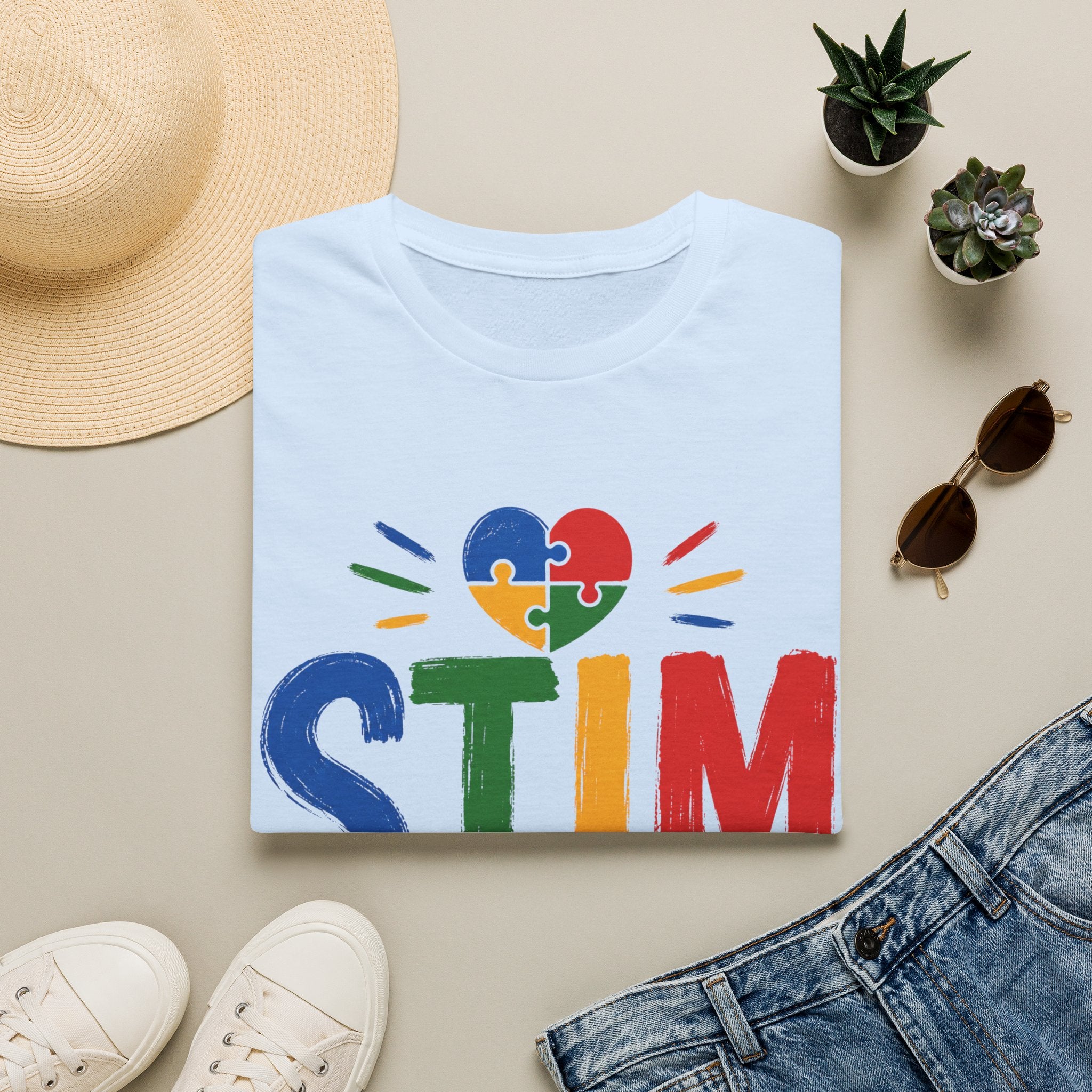 Autism Sensory Shirt | STIM Puzzle Heart Autism Awareness Shirt, Sensory Regulation Support Gift