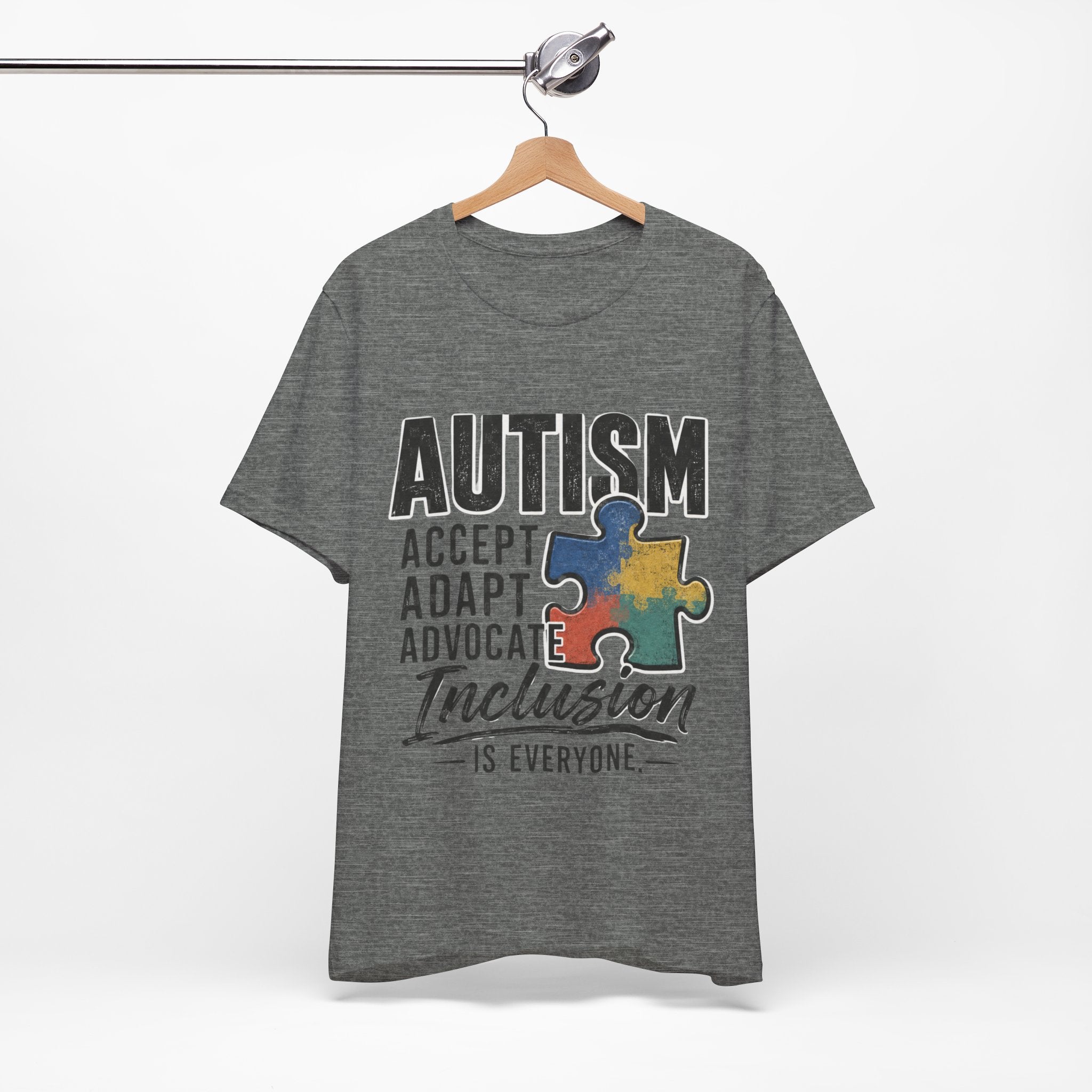 Autism Acceptance Shirt Inclusion Advocate T Shirt Puzzle Piece Tee Neurodiversity Awareness Special Needs Support Unisex Gift