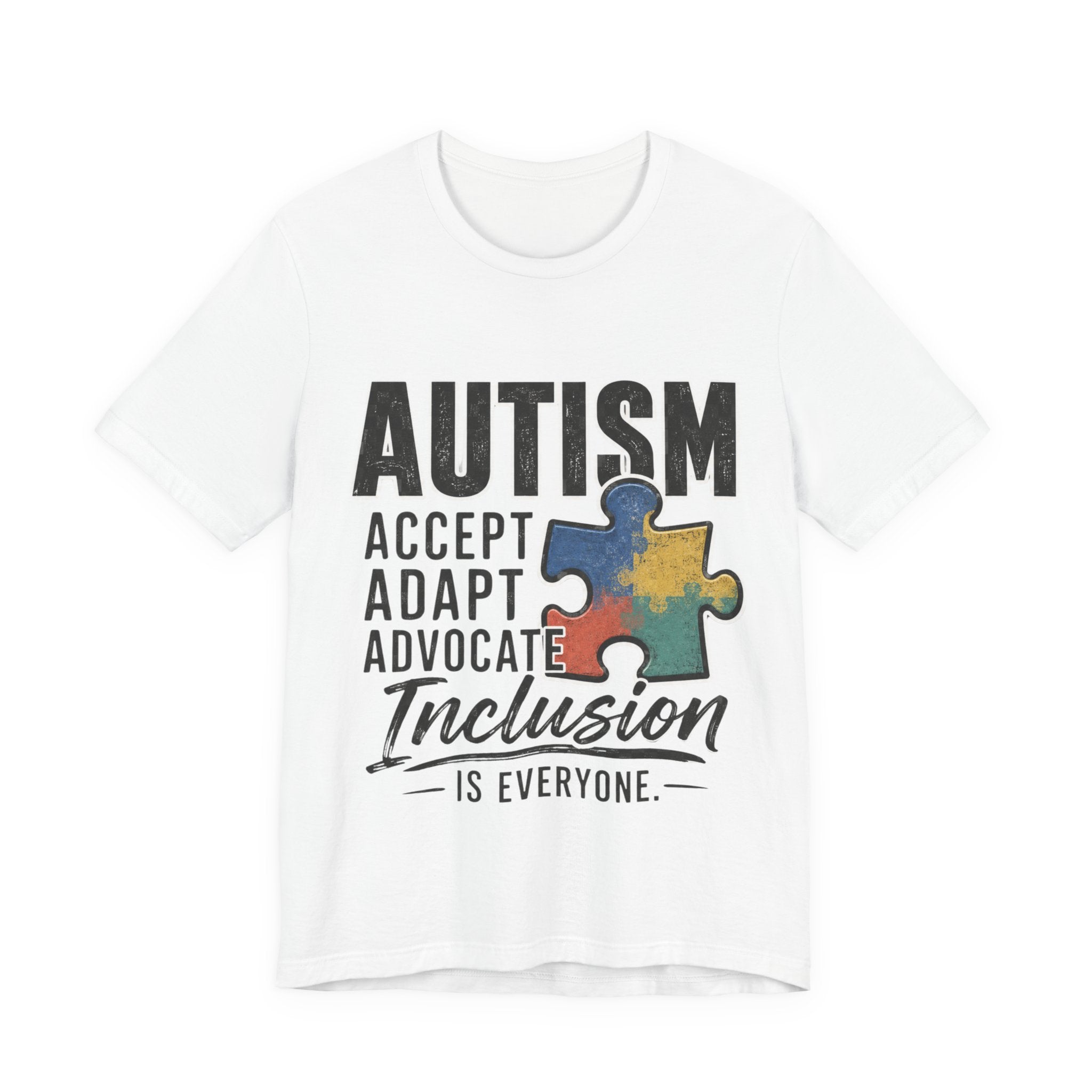 Autism Acceptance Shirt Inclusion Advocate T Shirt Puzzle Piece Tee Neurodiversity Awareness Special Needs Support Unisex Gift