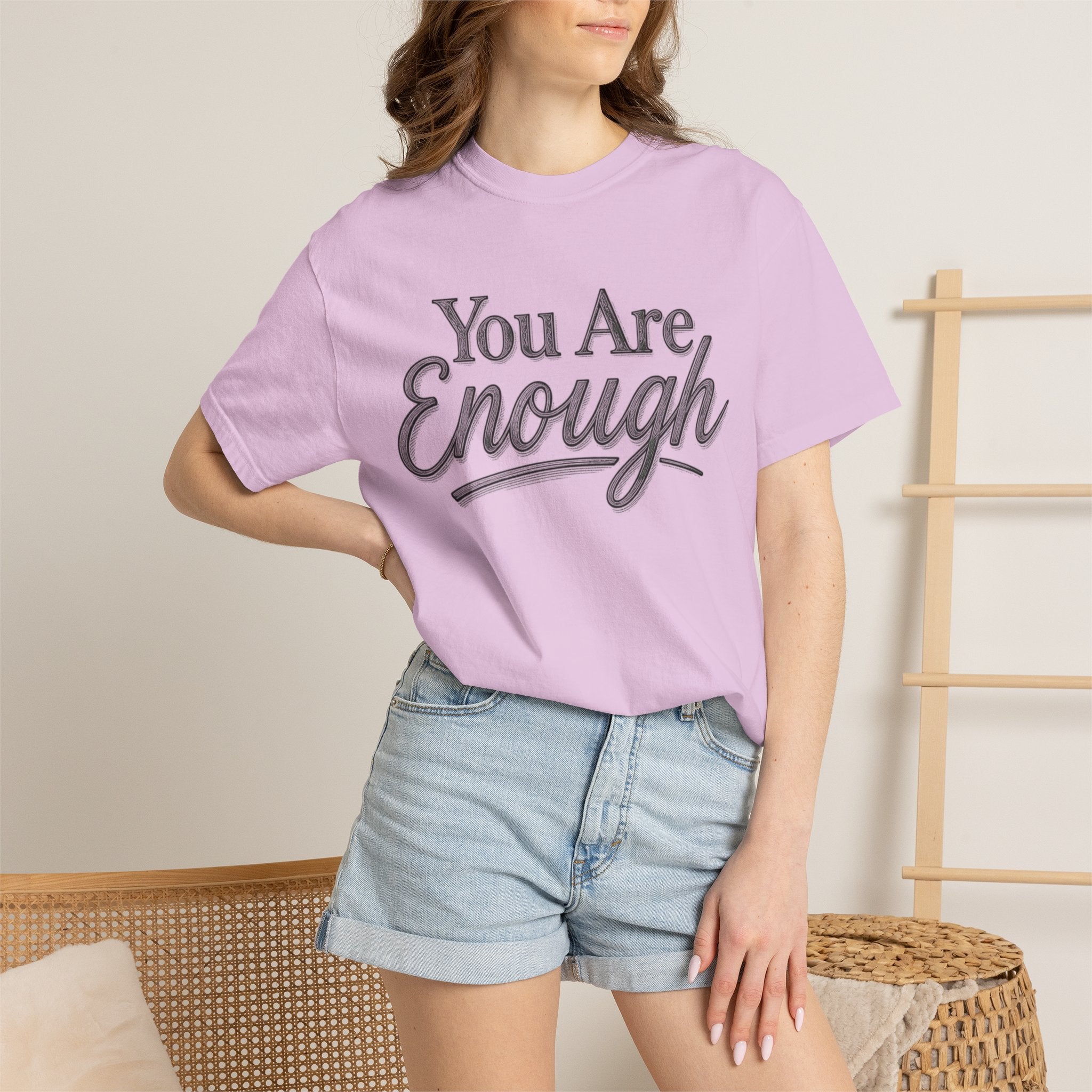 You Are Enough Shirt Inspirational T Shirt Positive Affirmation Tee Mental Health Awareness Shirt Self Love Gift Motivational Apparel