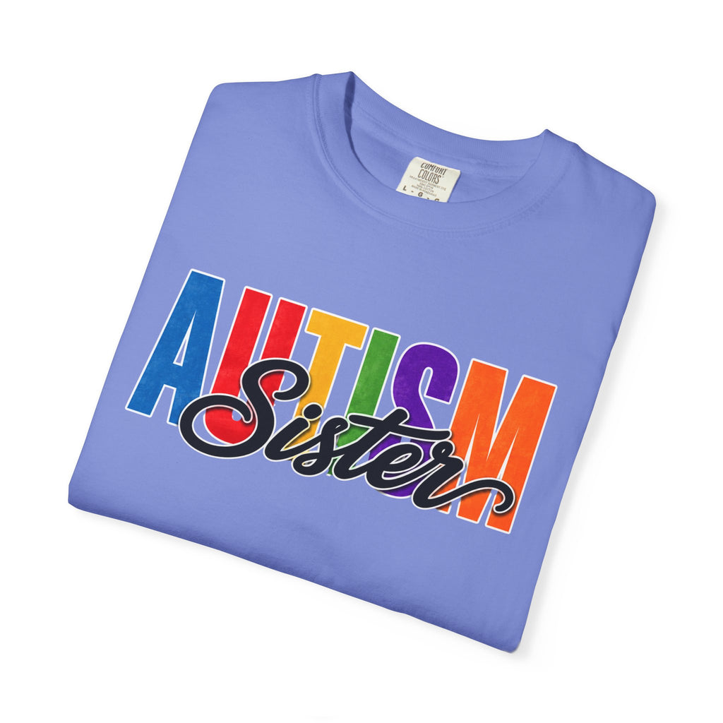 Autism Sister Shirt Proud Autism Sister T Shirt Autism Awareness Autism Acceptance Gift Puzzle Heart Special Needs Sibling Tee