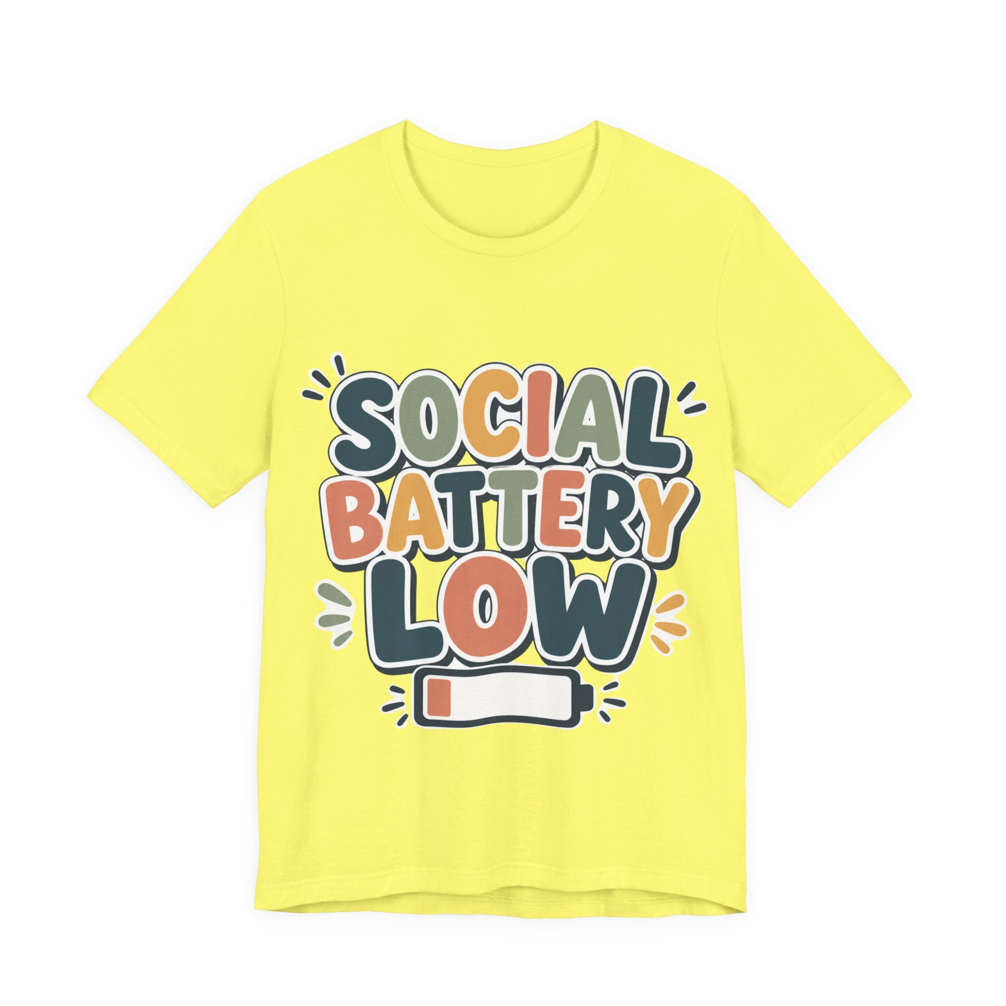 Social Battery Low T-Shirt — Funny Introvert Tee