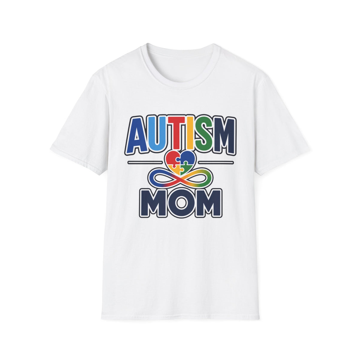 Autism Mom Heart Puzzle Infinity Shirt, Autism Awareness T-Shirt, Autism Acceptance Mom Gift, Neurodiversity Family Apparel