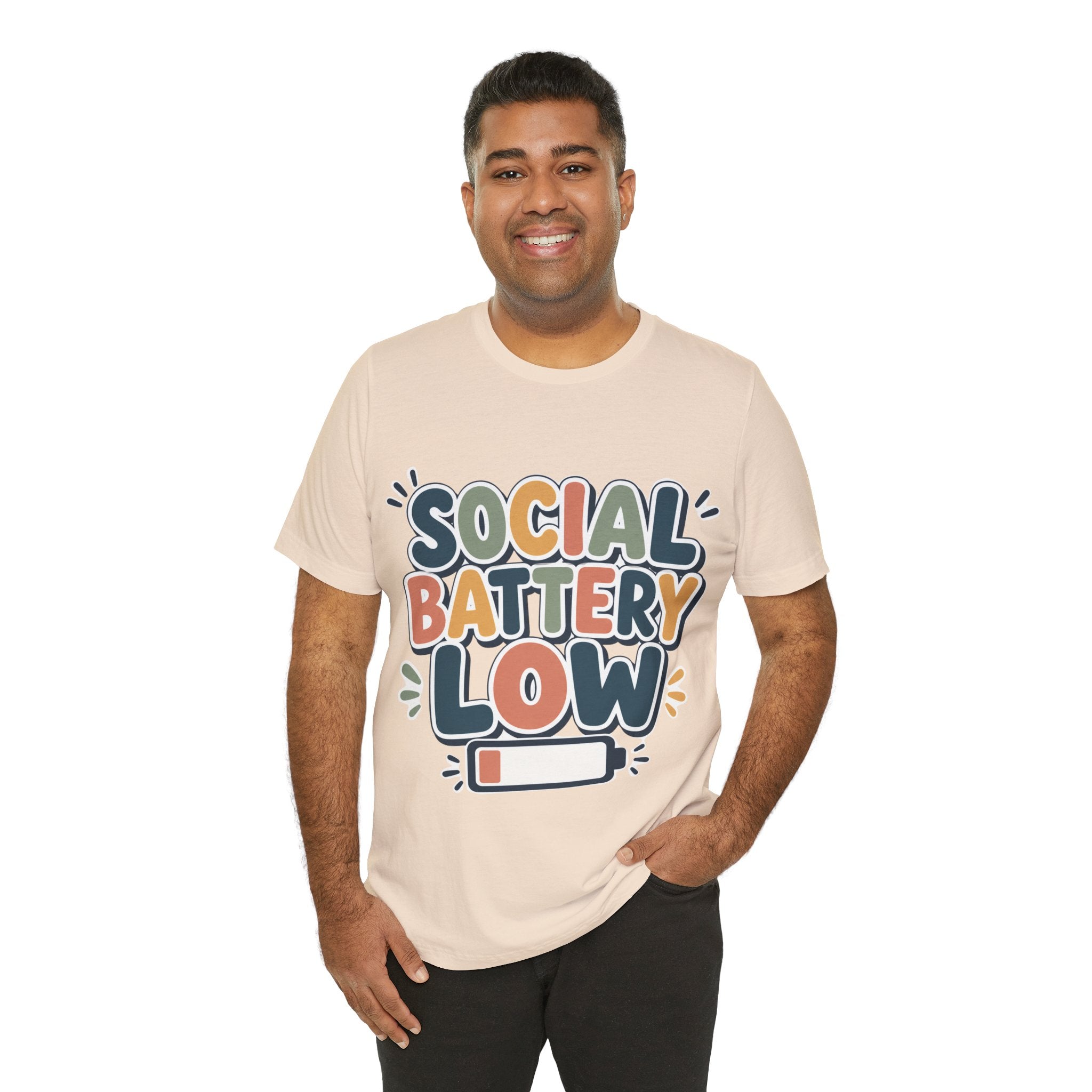 Social Battery Low T-Shirt — Funny Introvert Tee