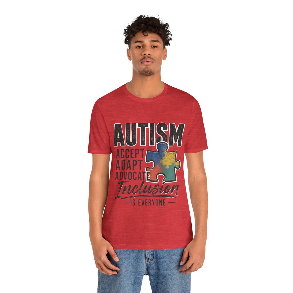 Autism Acceptance Shirt Inclusion Advocate T Shirt Puzzle Piece Tee Neurodiversity Awareness Special Needs Support Unisex Gift
