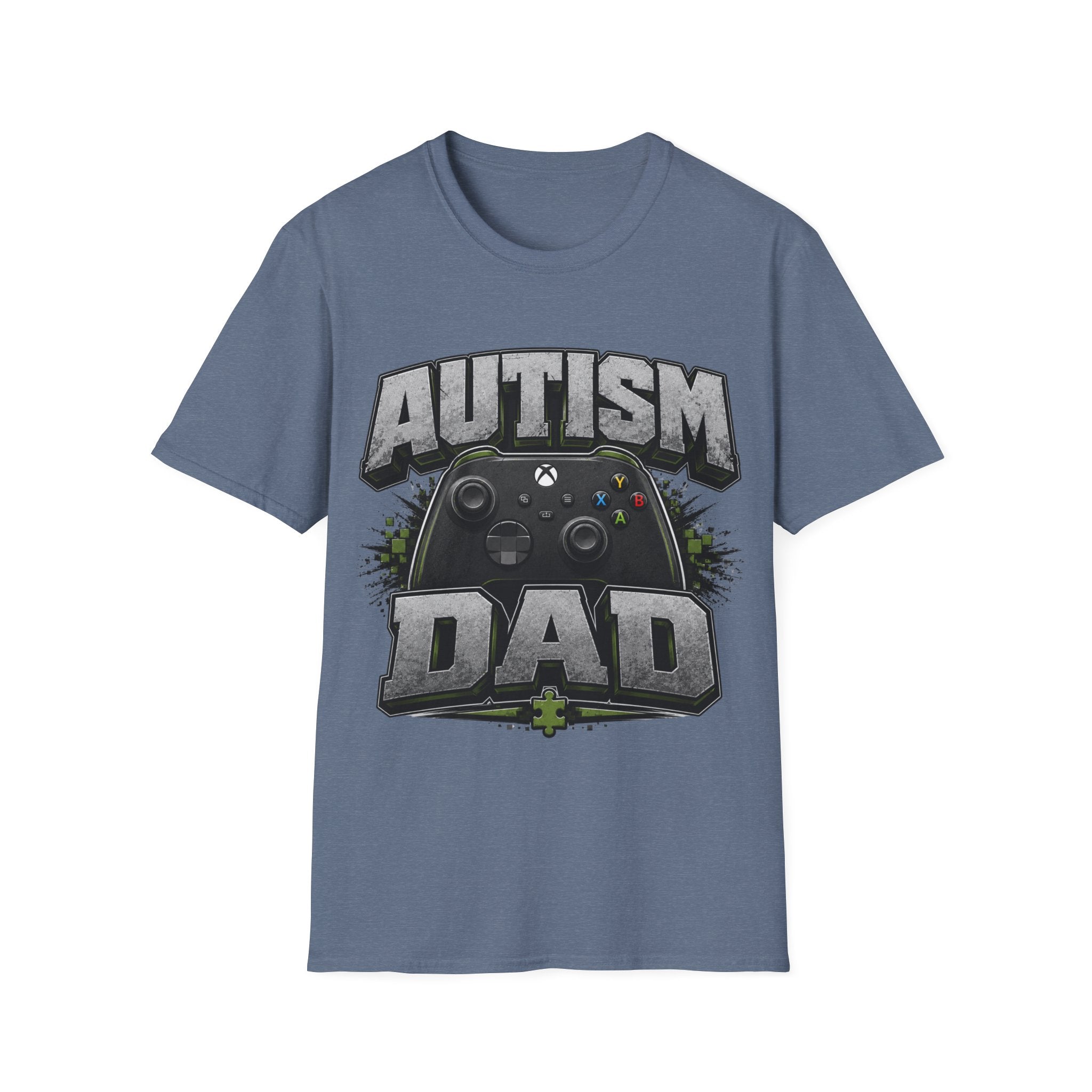 Autism Dad T-Shirt | Video Game Controller Awareness Tee