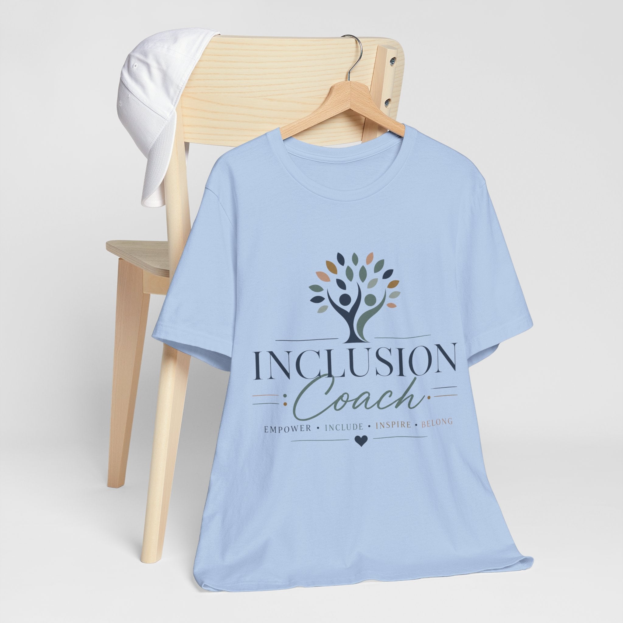 Inclusion Coach T-Shirt | Tree Logo, Empower Inclusivity, Diversity