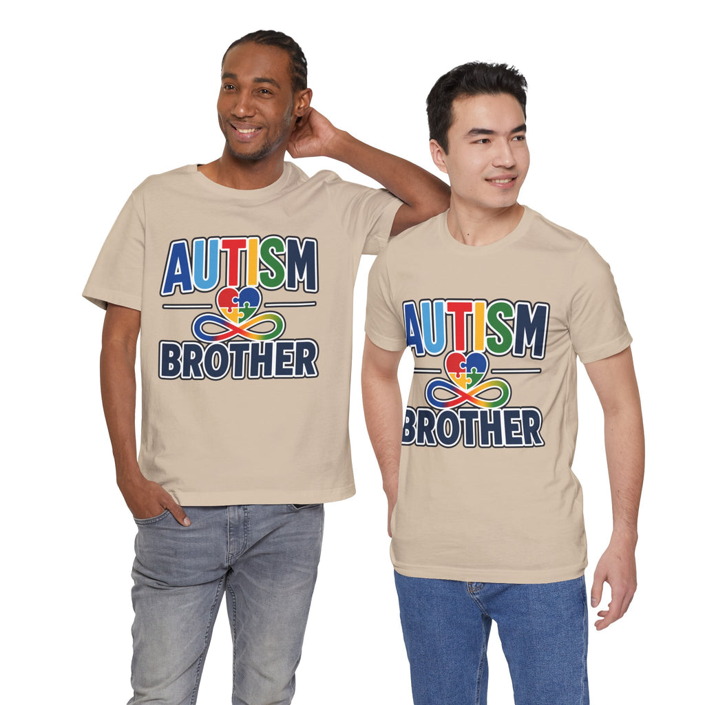 Autism Brother Shirt | Puzzle Heart Infinity T-Shirt | Proud Autism Sibling Tee | Autism Awareness & Acceptance Gift for Brother