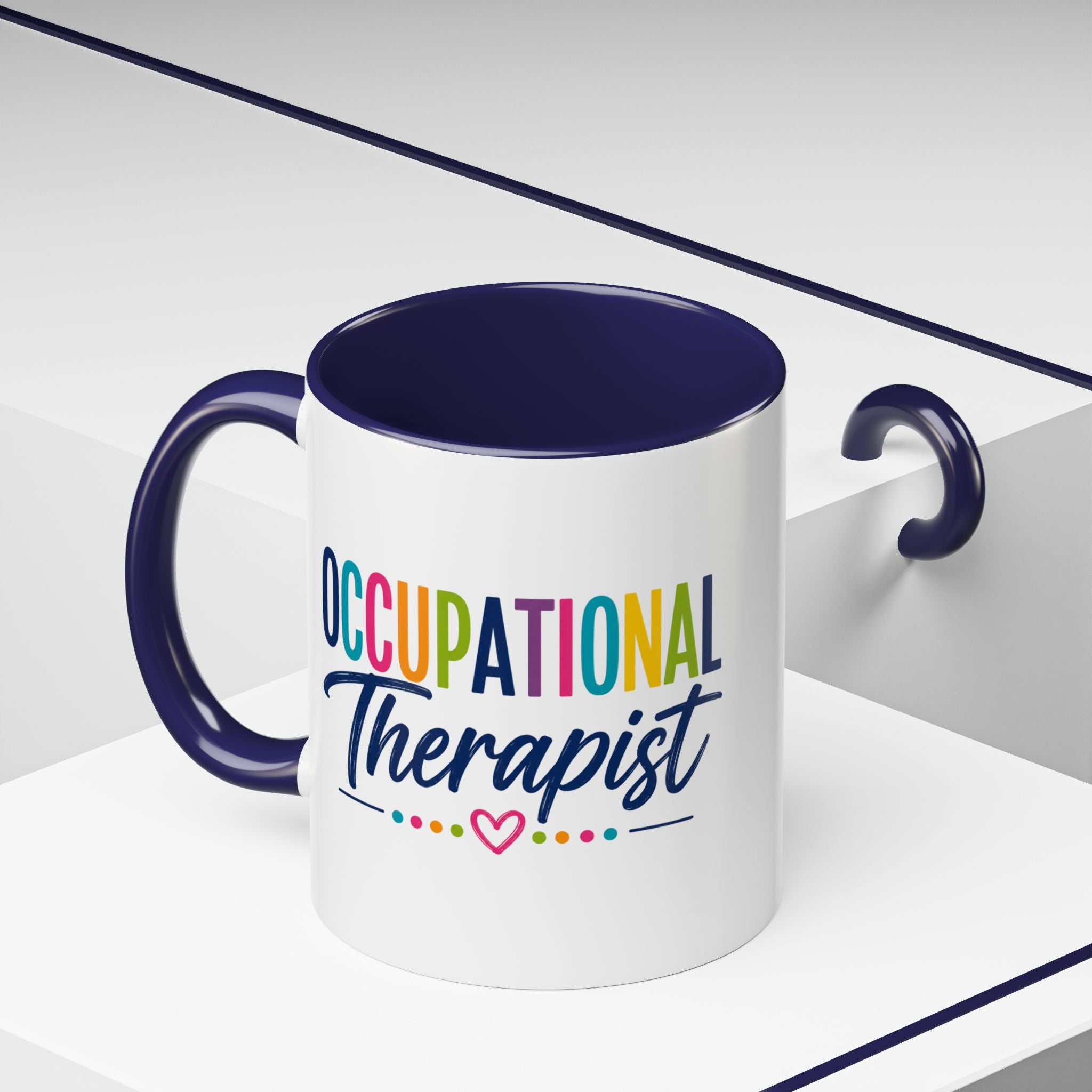 Occupational Therapist Mug | Accent Coffee Mug, Colorful Script 11oz 15oz