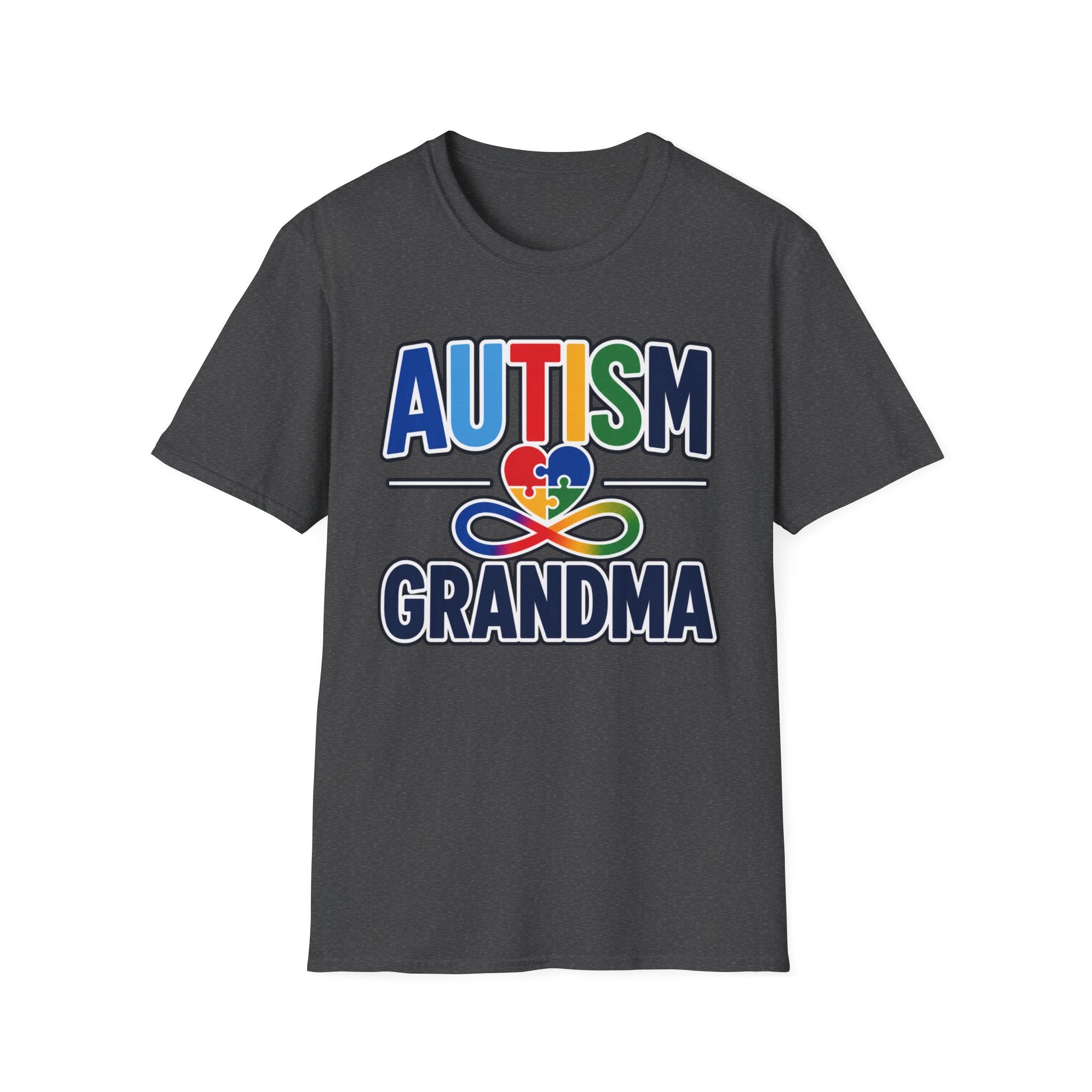 Autism Grandma Heart Puzzle Infinity Shirt, Autism Awareness T-Shirt, Autism Acceptance Grandma Gift, Neurodiversity Family Apparel