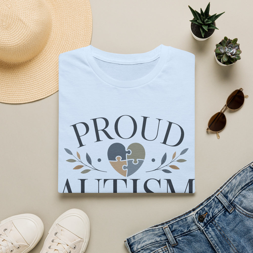 Proud Autism Mama T-Shirt | Puzzle Heart Awareness Tee | Special Needs