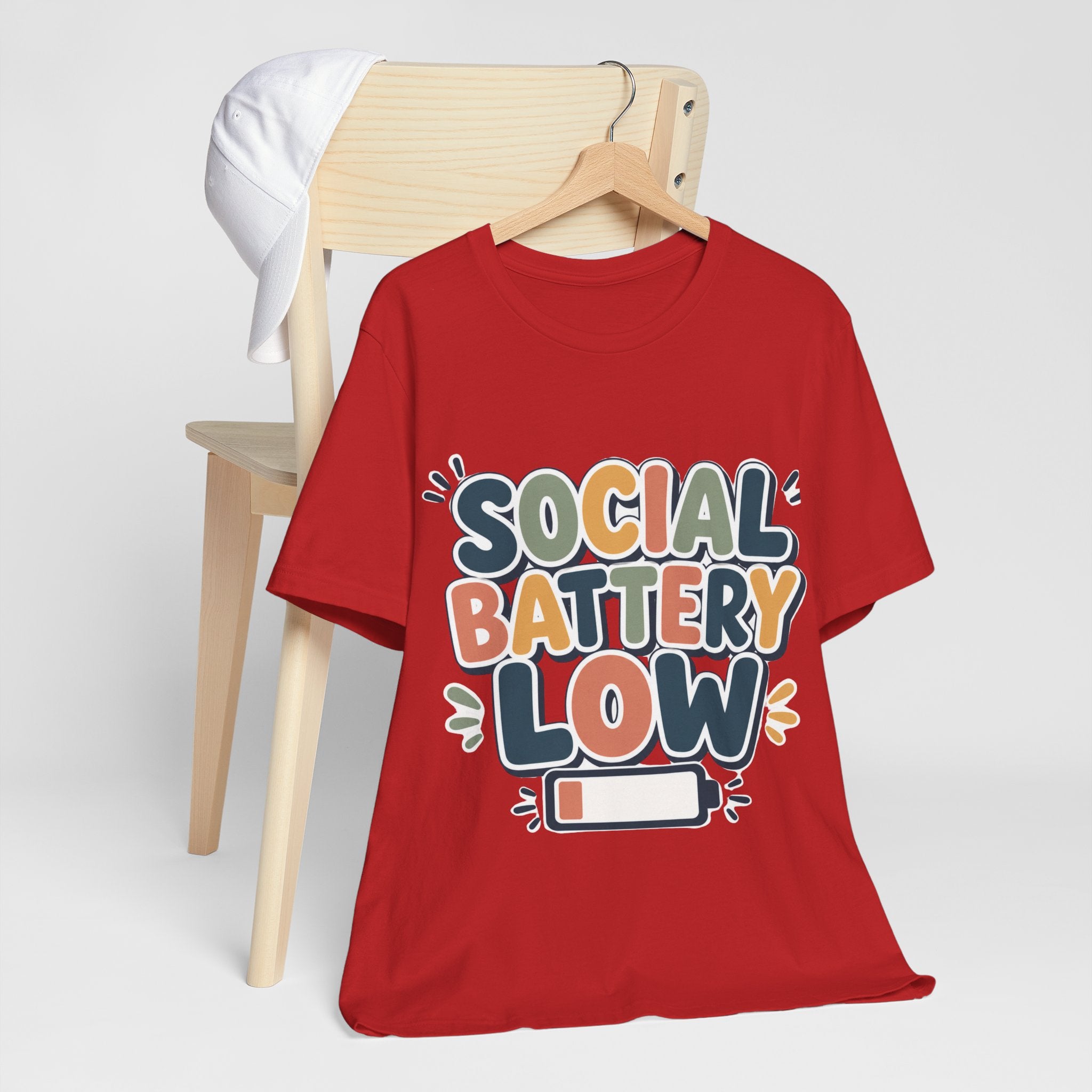 Social Battery Low T-Shirt — Funny Introvert Tee