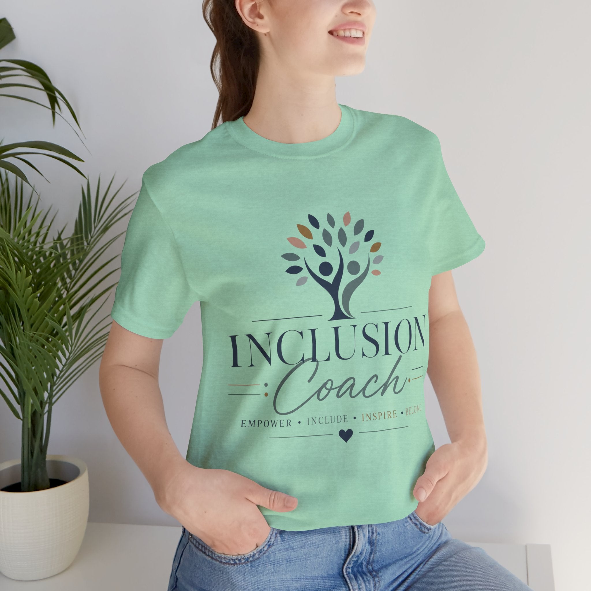Inclusion Coach T-Shirt | Tree Logo, Empower Inclusivity, Diversity