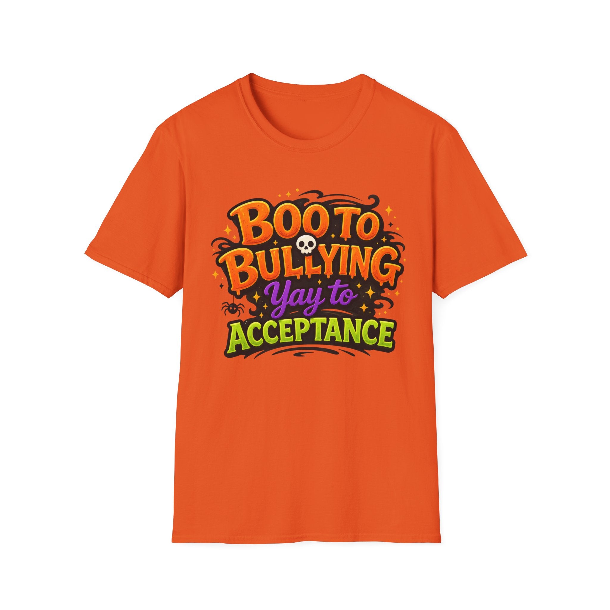 Boo to Bullying Halloween anti-bullying T-Shirt | Acceptance message