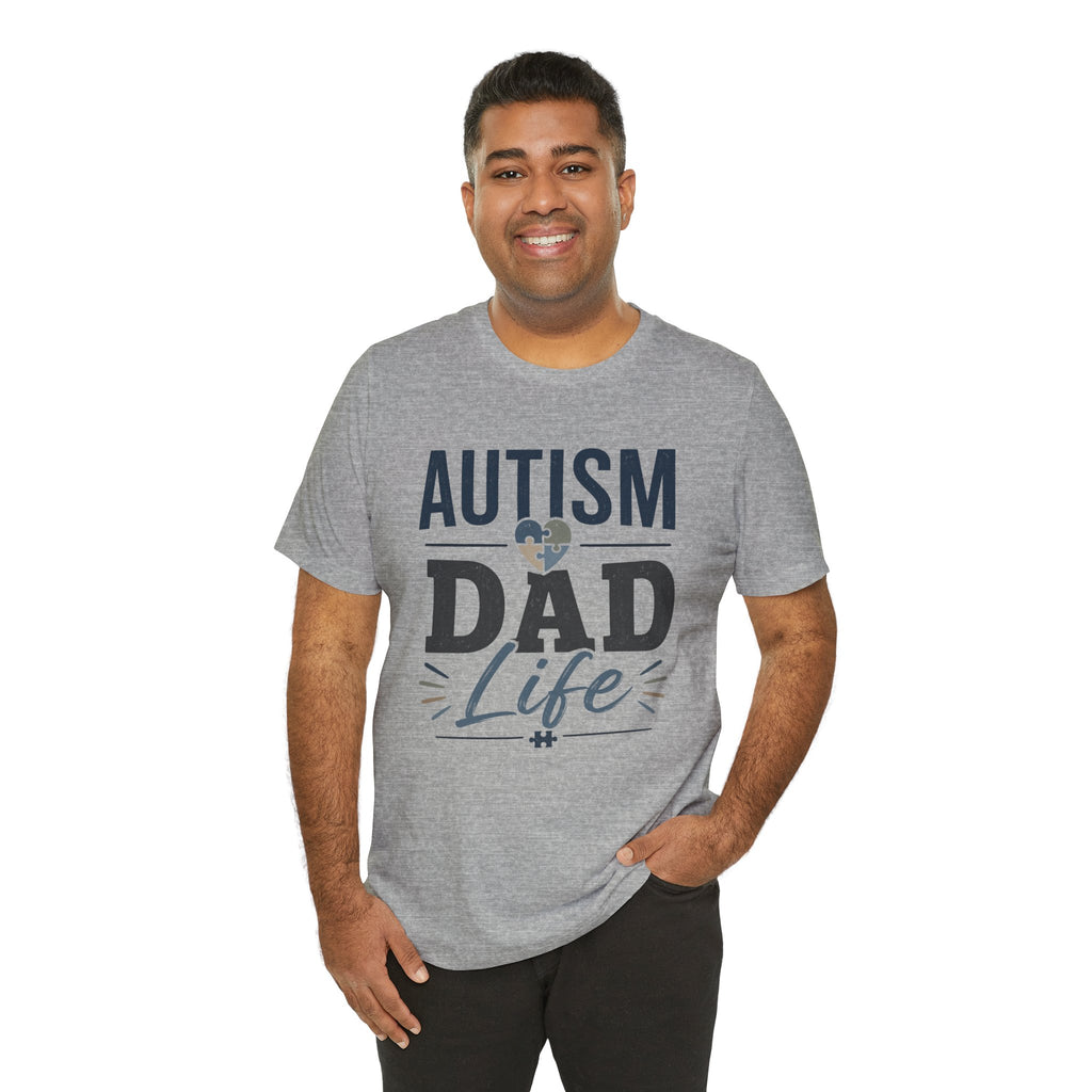 Autism Dad Life Shirt Autism Dad T Shirt Proud Autism Father Gift Autism Awareness Shirt Special Needs Dad Tee Puzzle Heart Design