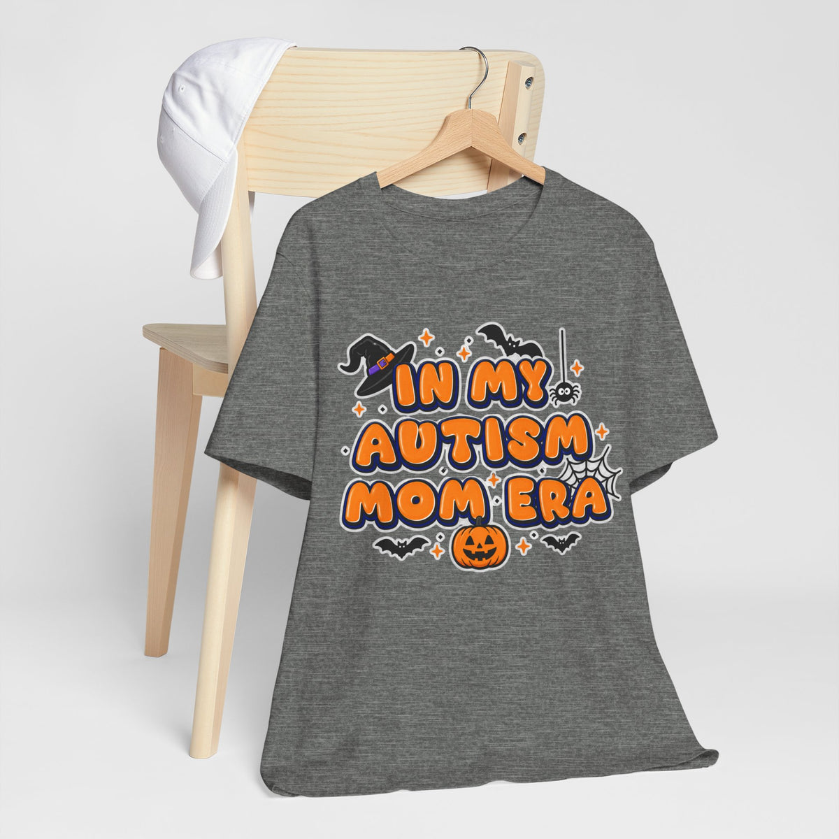 In My Autism Mom Era Tee | Halloween Pumpkin Witch Bat Spiderweb