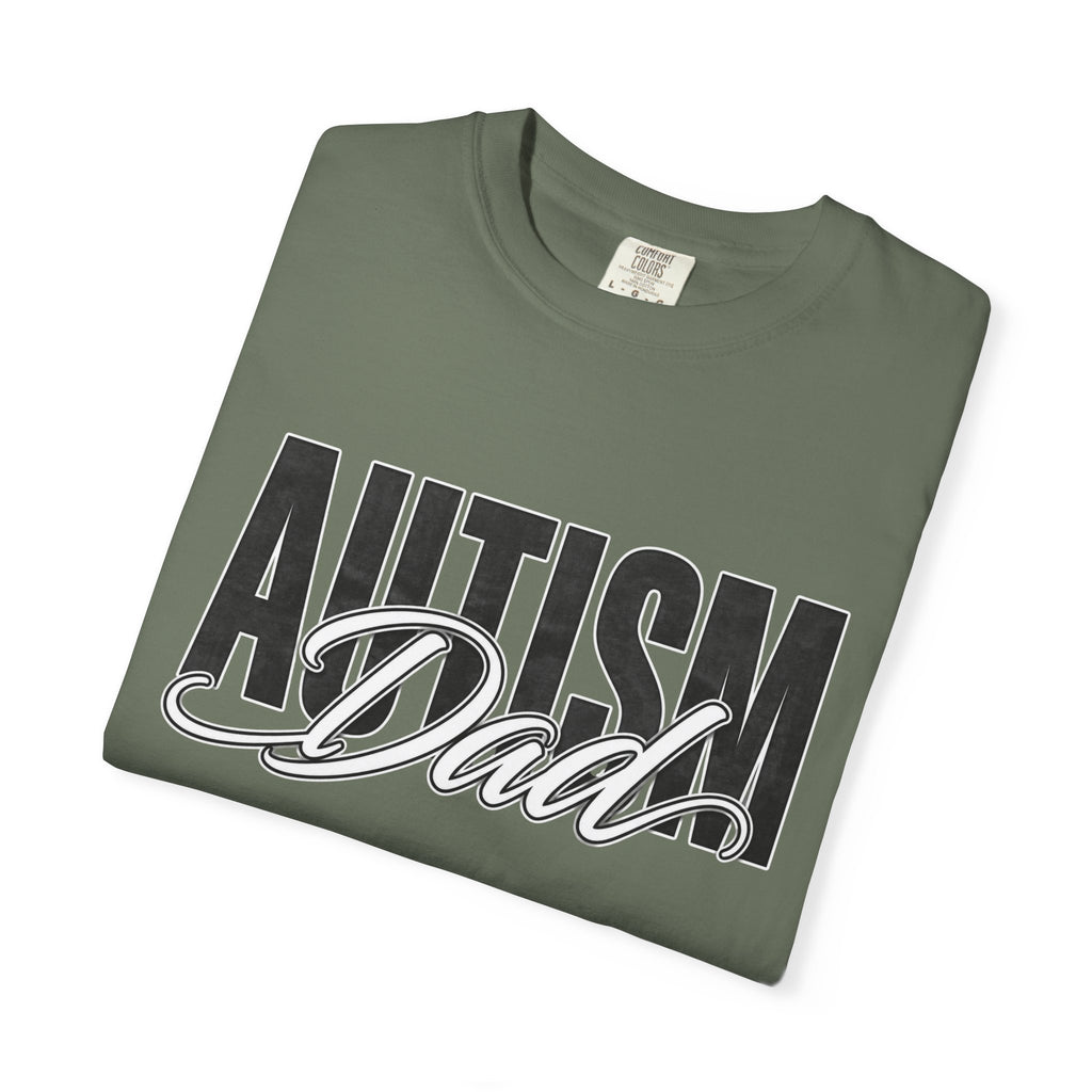 Autism Dad Shirt Autism Dad T Shirt Proud Autism Father Rainbow Block Letter Tee Autism Awareness Autism Acceptance Gift for Dad