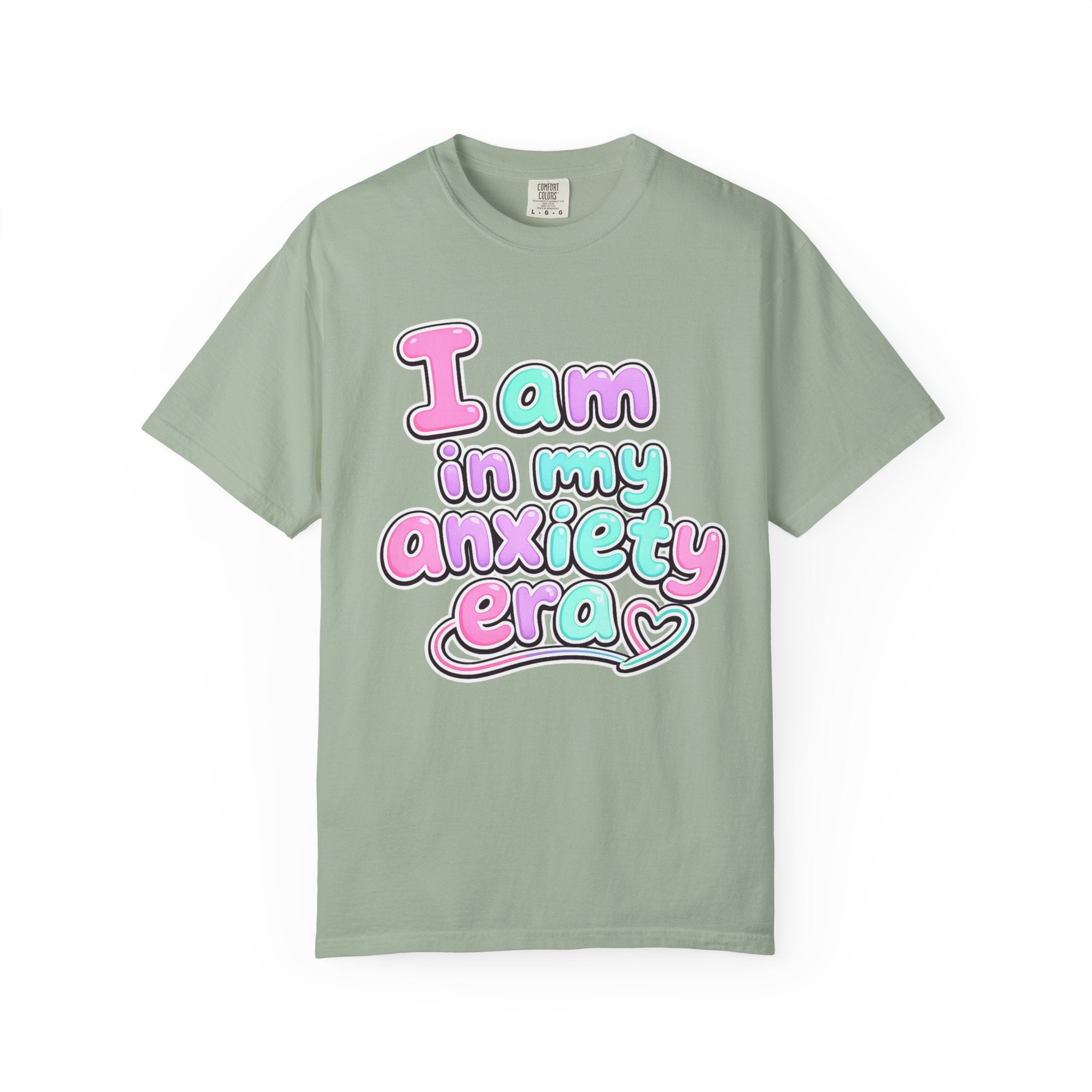 I Am In My Anxiety Era Shirt Anxiety Awareness T Shirt Mental Health Tee Cute Pastel Graphic Shirt Self Care Gift Unisex Apparel