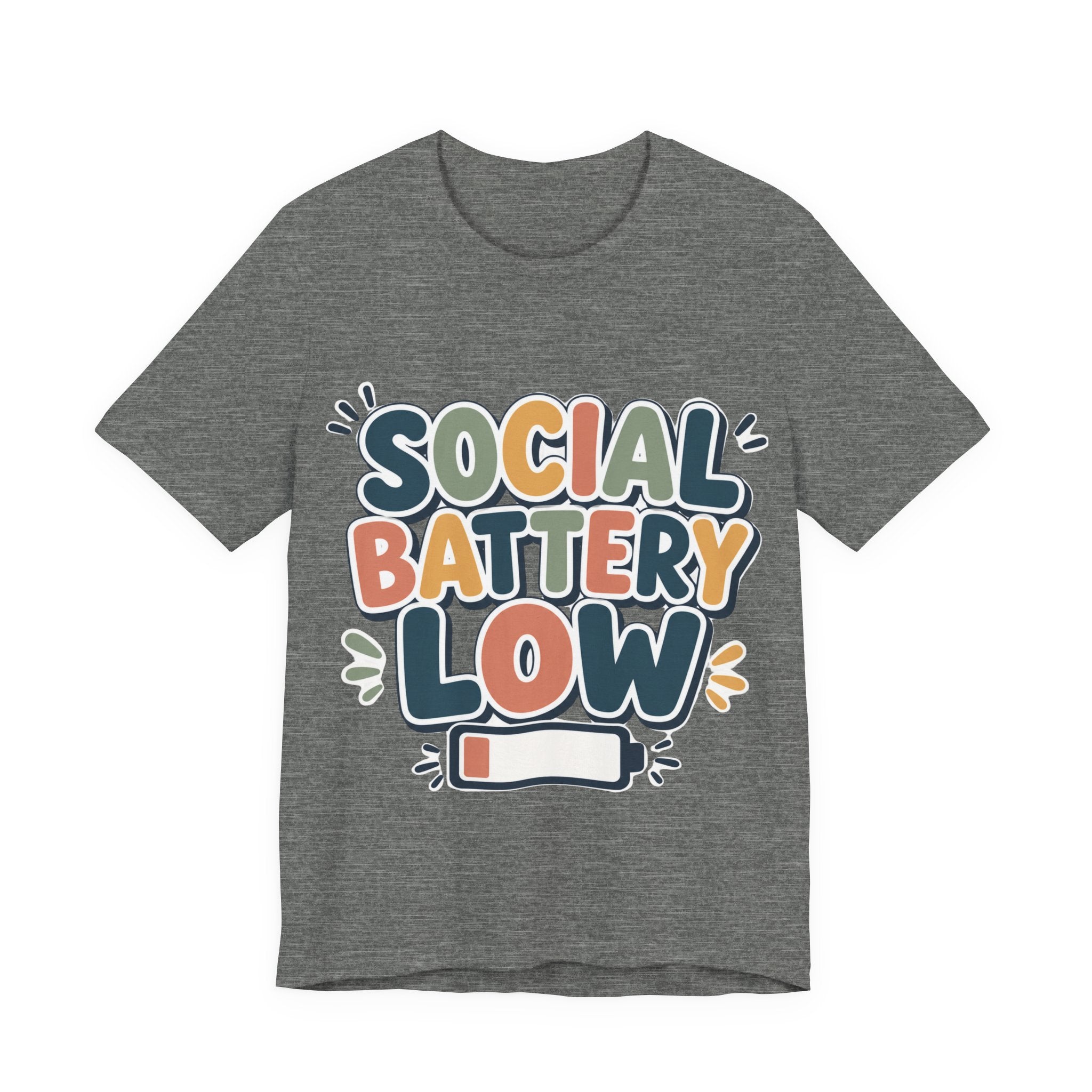 Social Battery Low T-Shirt — Funny Introvert Tee