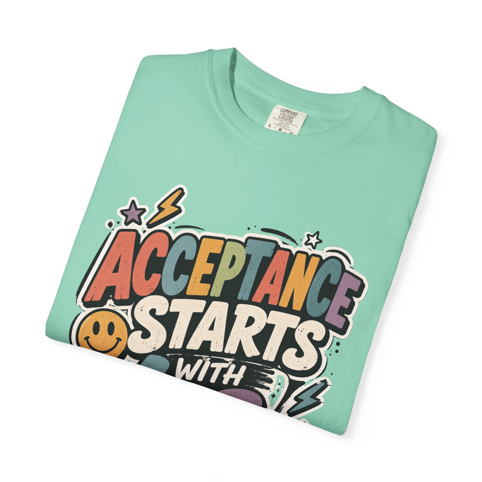 Autism Acceptance Shirt | Puzzle Heart Autism Awareness Shirt, Neurodiversity Inclusion Advocate Gift