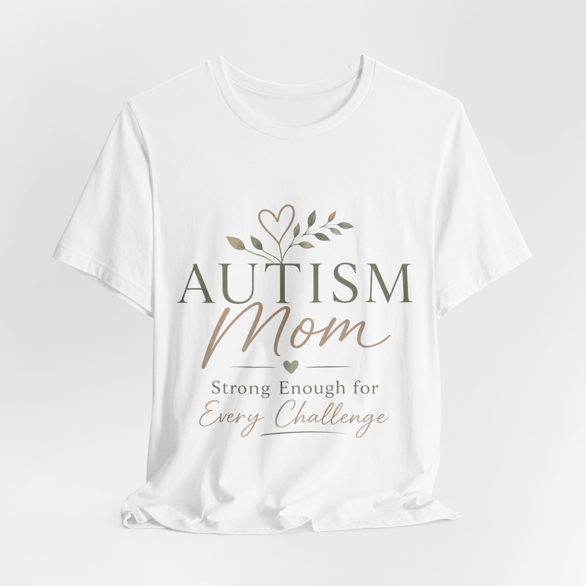 Autism Mom Shirt | Strong Enough for Every Challenge | Autism Acceptance Tee | Special Needs Mom Gift | Neurodiversity Shirt