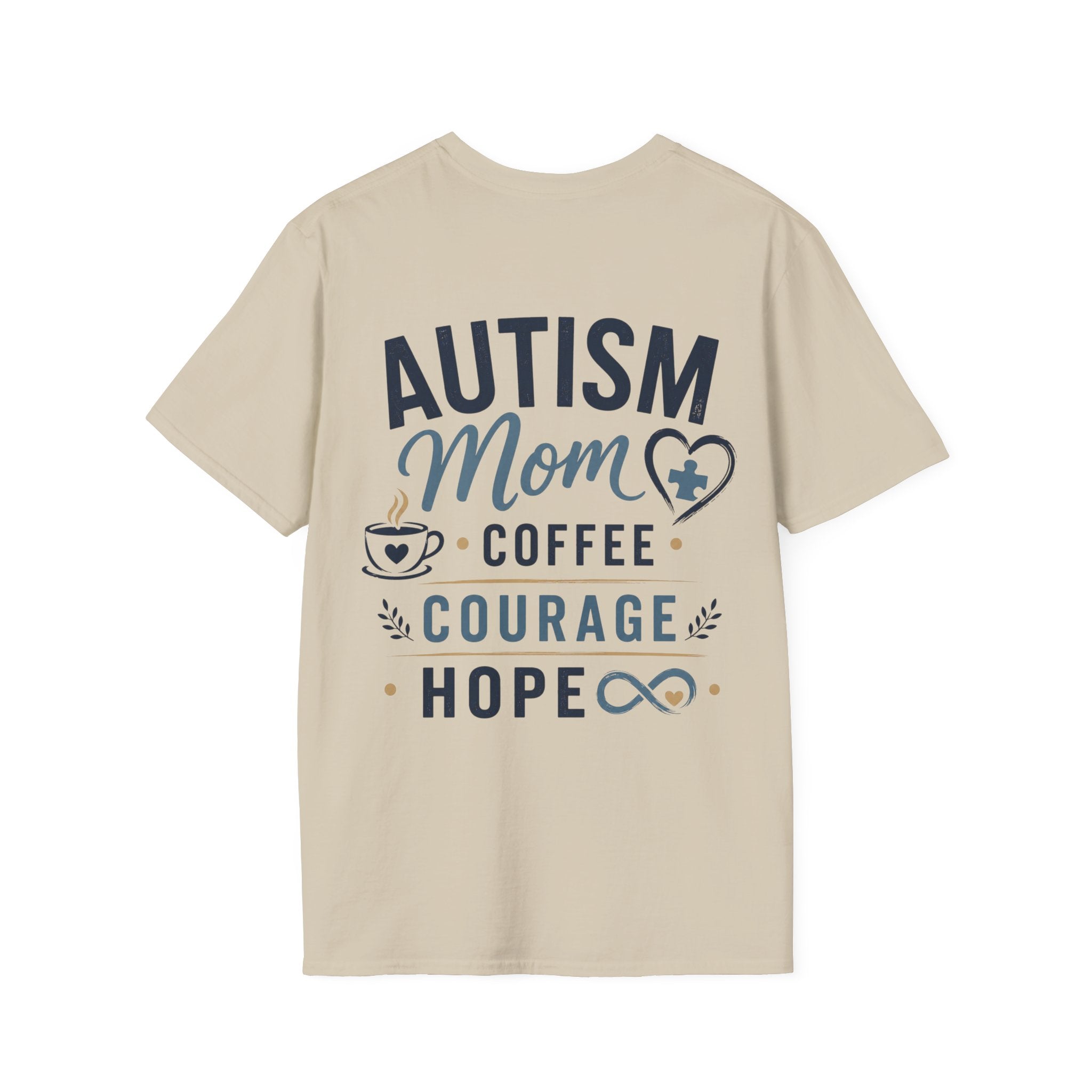 Autism Mom Shirt | Coffee Courage Hope Tee | Autism Mama T-Shirt | Special Needs Mom Gift | Autism Awareness Apparel | Neurodiversity