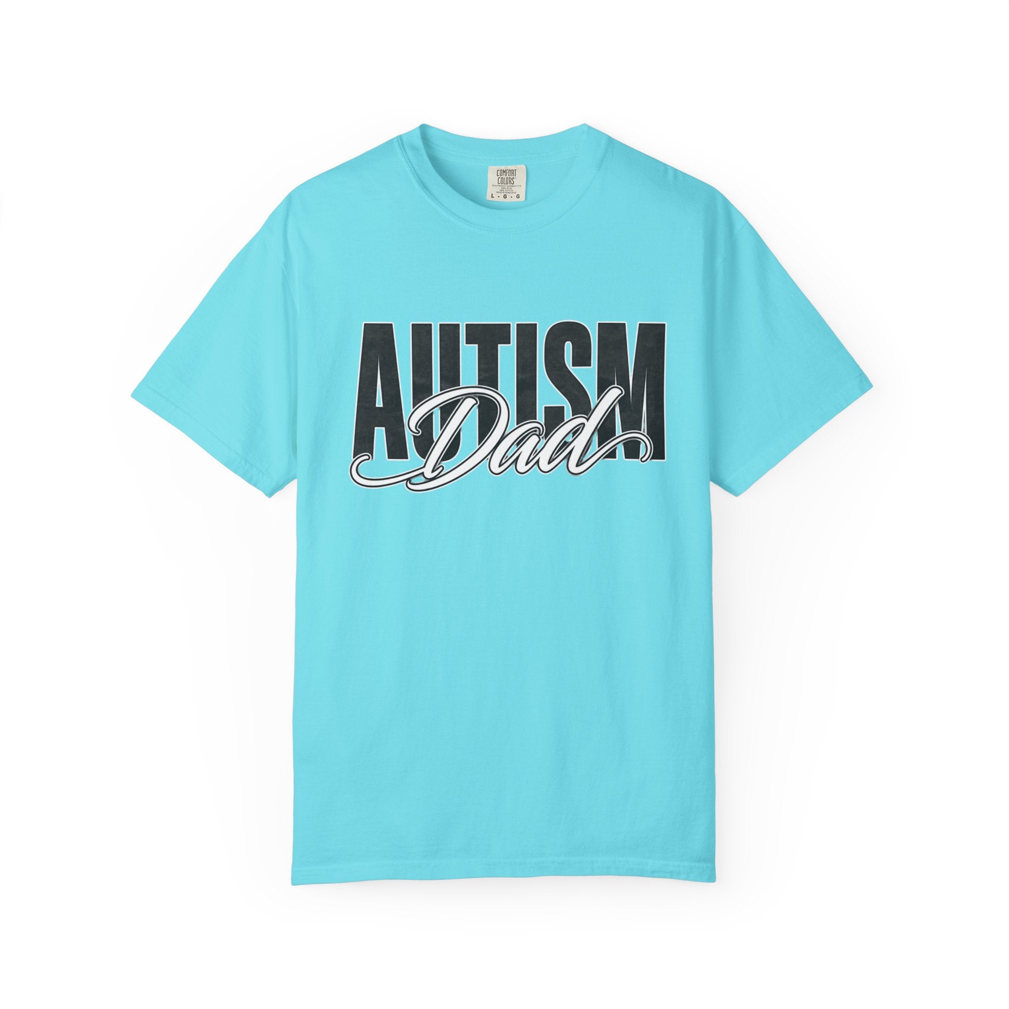 Autism Dad Shirt Autism Dad T Shirt Proud Autism Father Rainbow Block Letter Tee Autism Awareness Autism Acceptance Gift for Dad