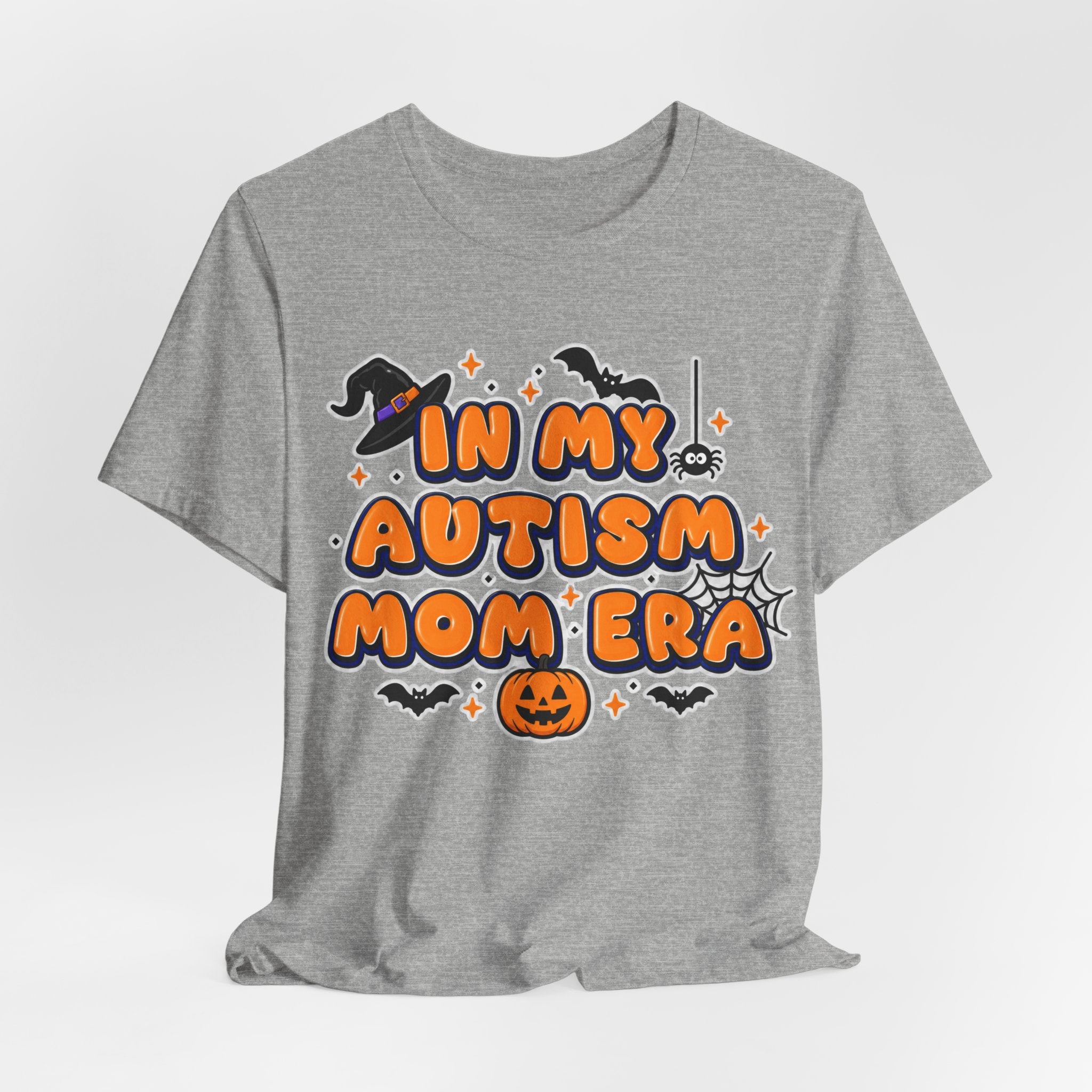 In My Autism Mom Era Tee | Halloween Pumpkin Witch Bat Spiderweb