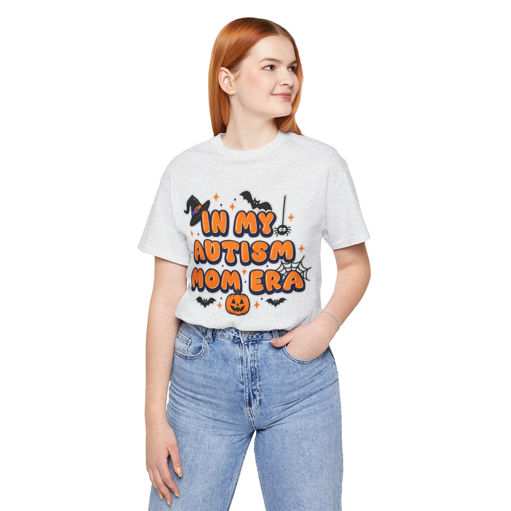 In My Autism Mom Era Tee | Halloween Pumpkin Witch Bat Spiderweb